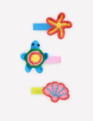 3-Pack Hair Clips-Under the sea