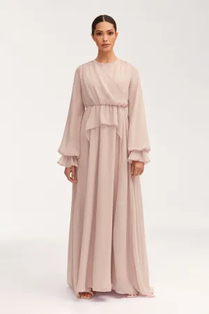 Aara Chiffon Maxi Dress -  Jasmine Pink