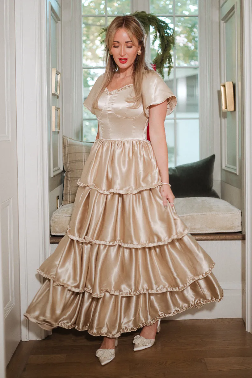 Arabelle Dress in Champagne - FINAL SALE
