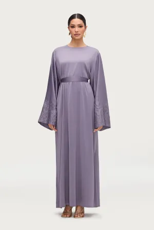 Ascia Embroidered Maxi Dress - Purple Sage