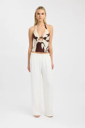 Autumn Bead Halter Top