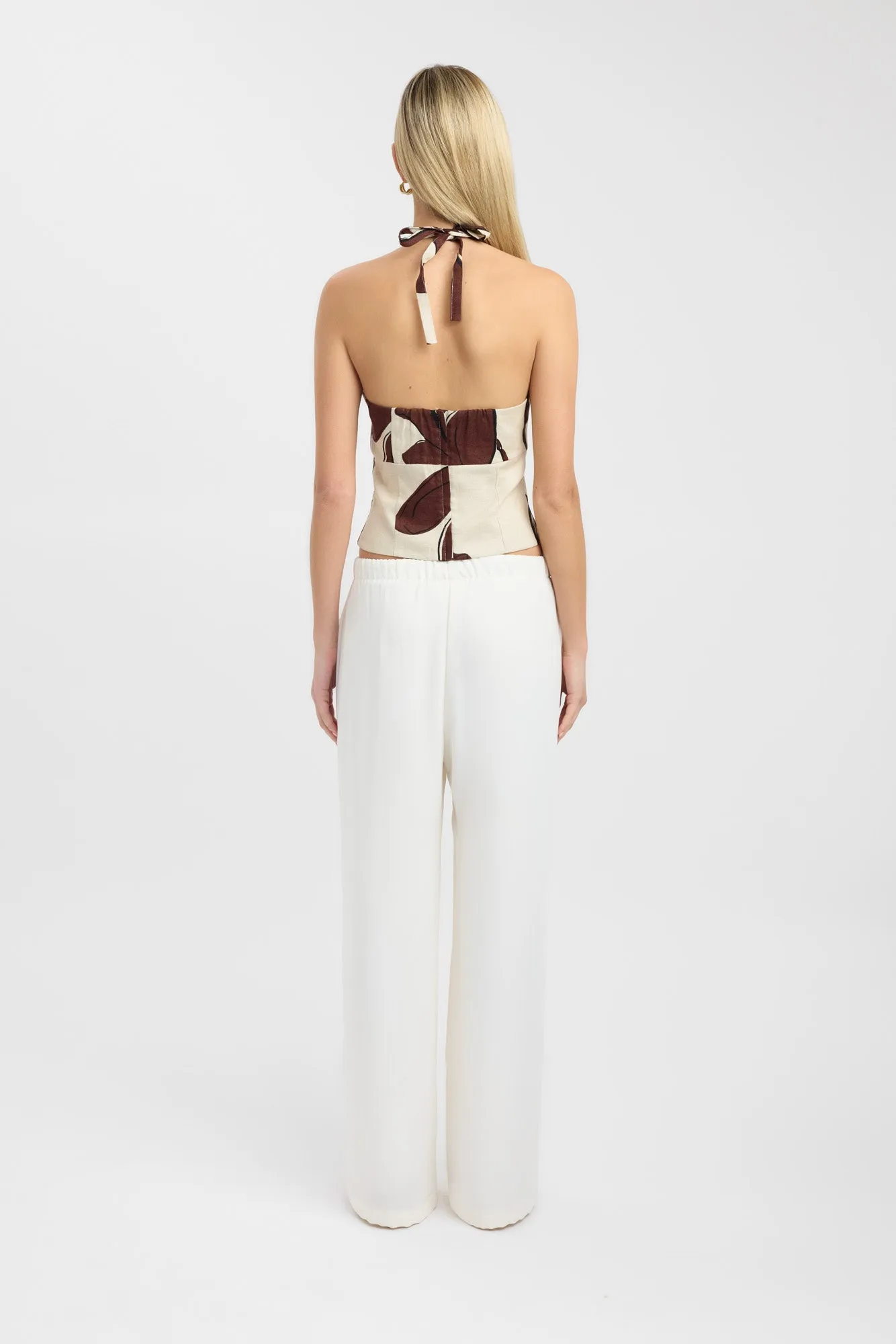 Autumn Bead Halter Top