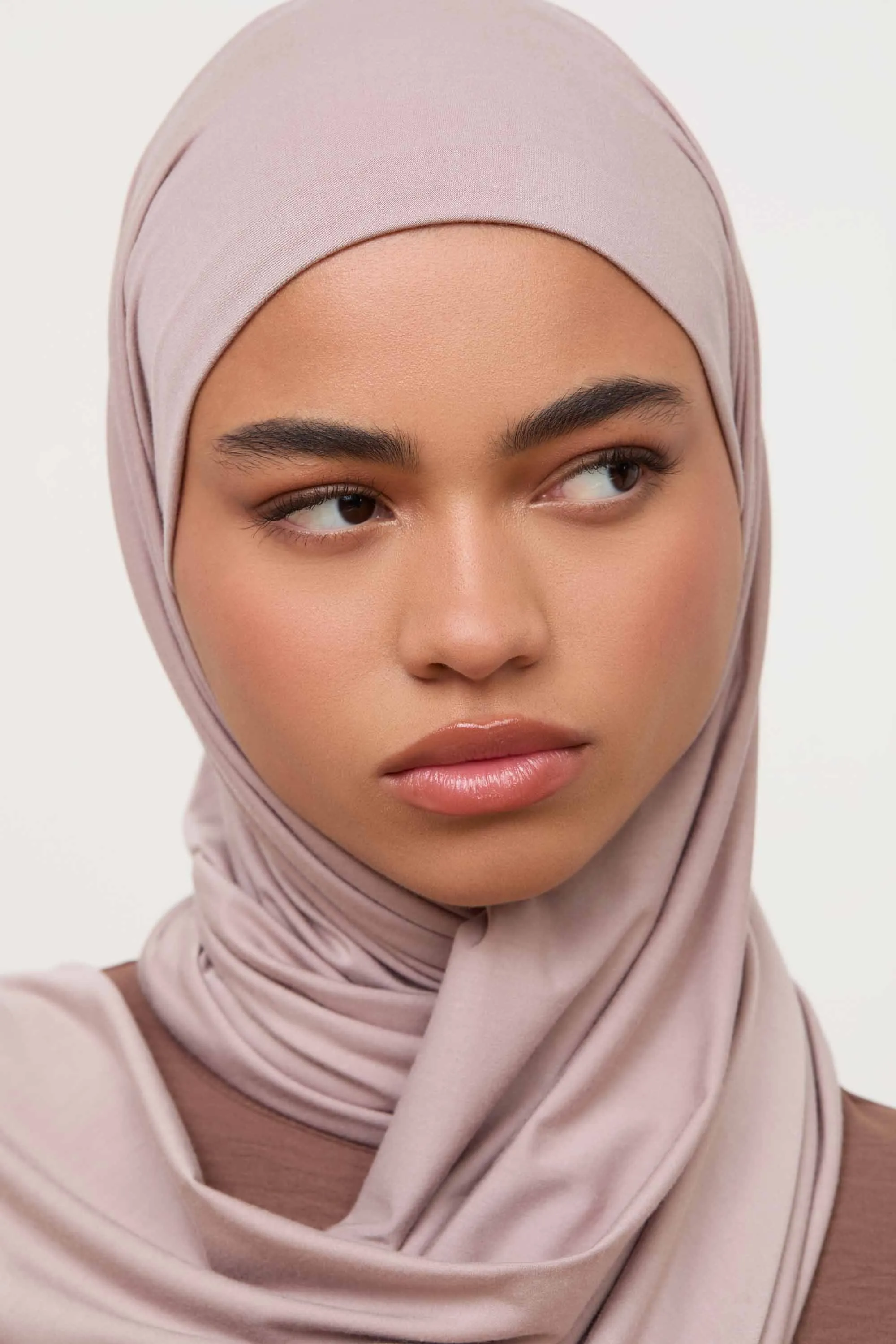 Bamboo Jersey Hijab - Cobblestone