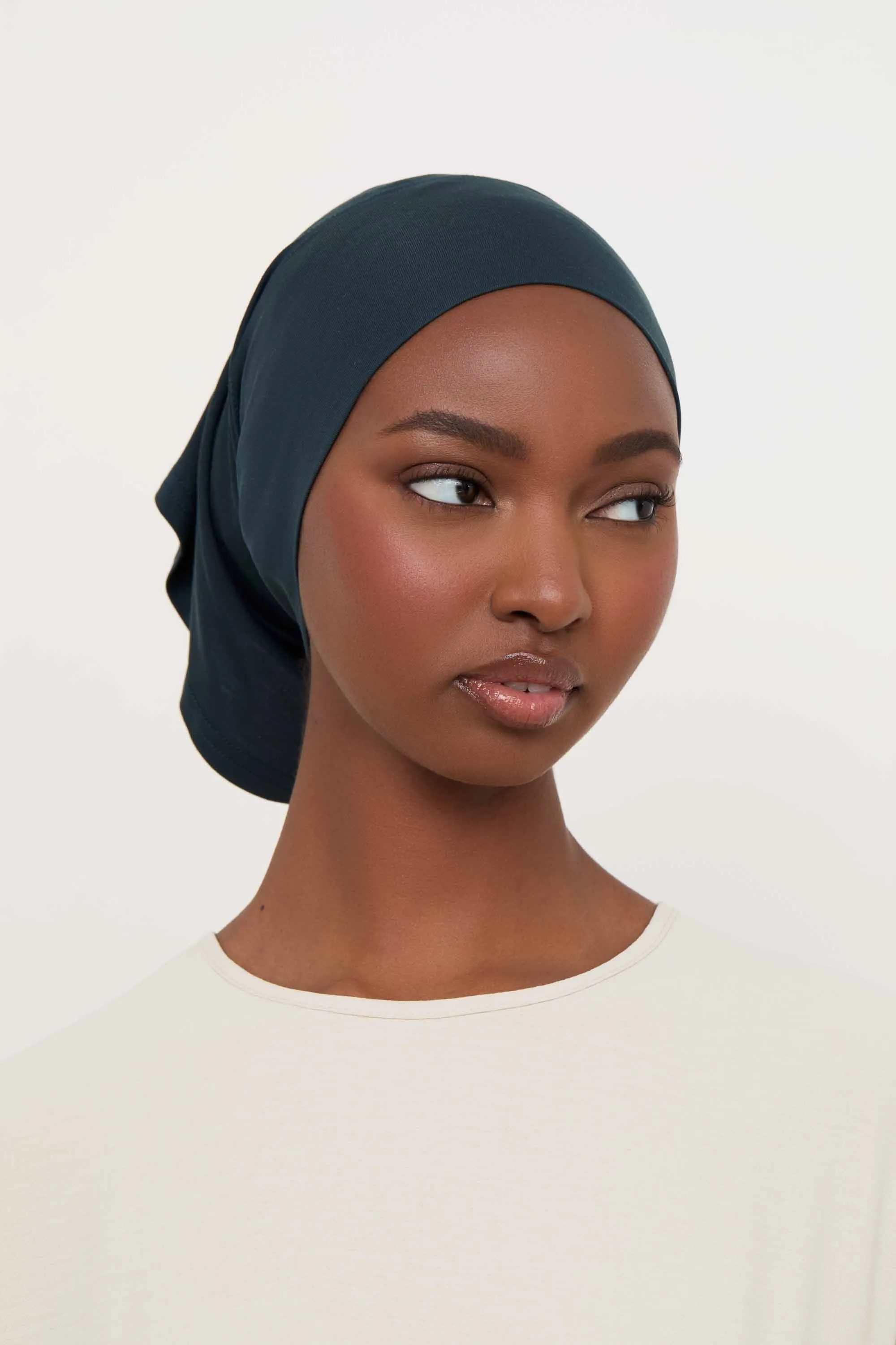 Bamboo Jersey Undercap - Dark Teal