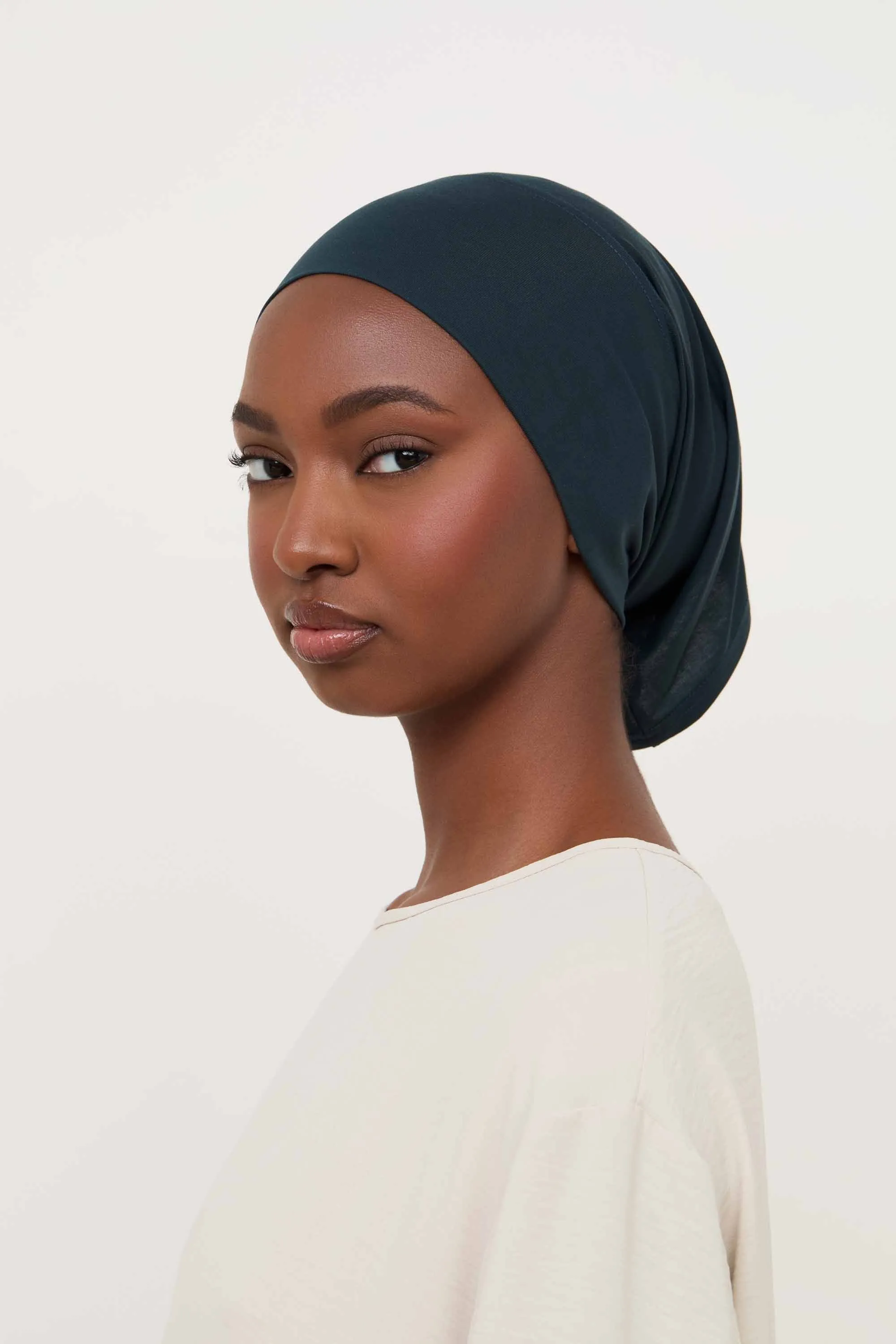 Bamboo Jersey Undercap - Dark Teal