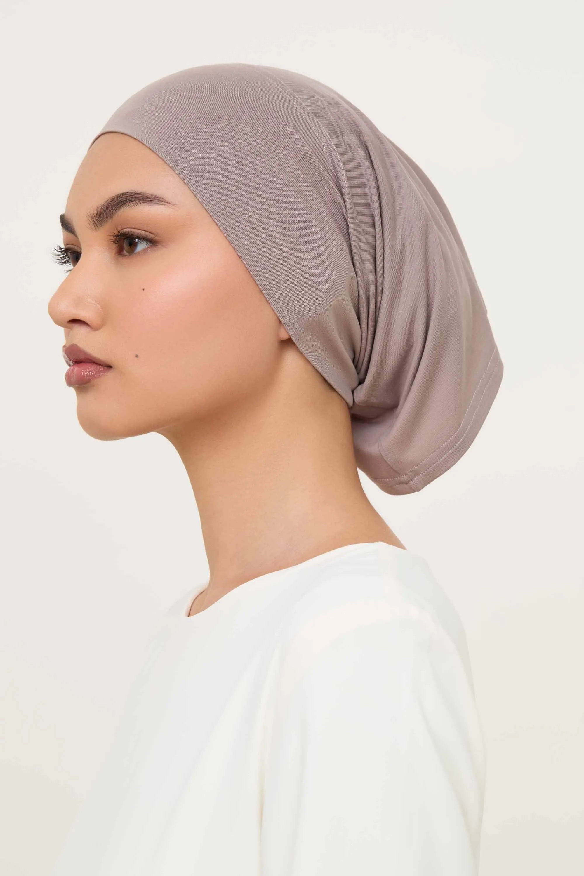 Bamboo Jersey Undercap - Pebble