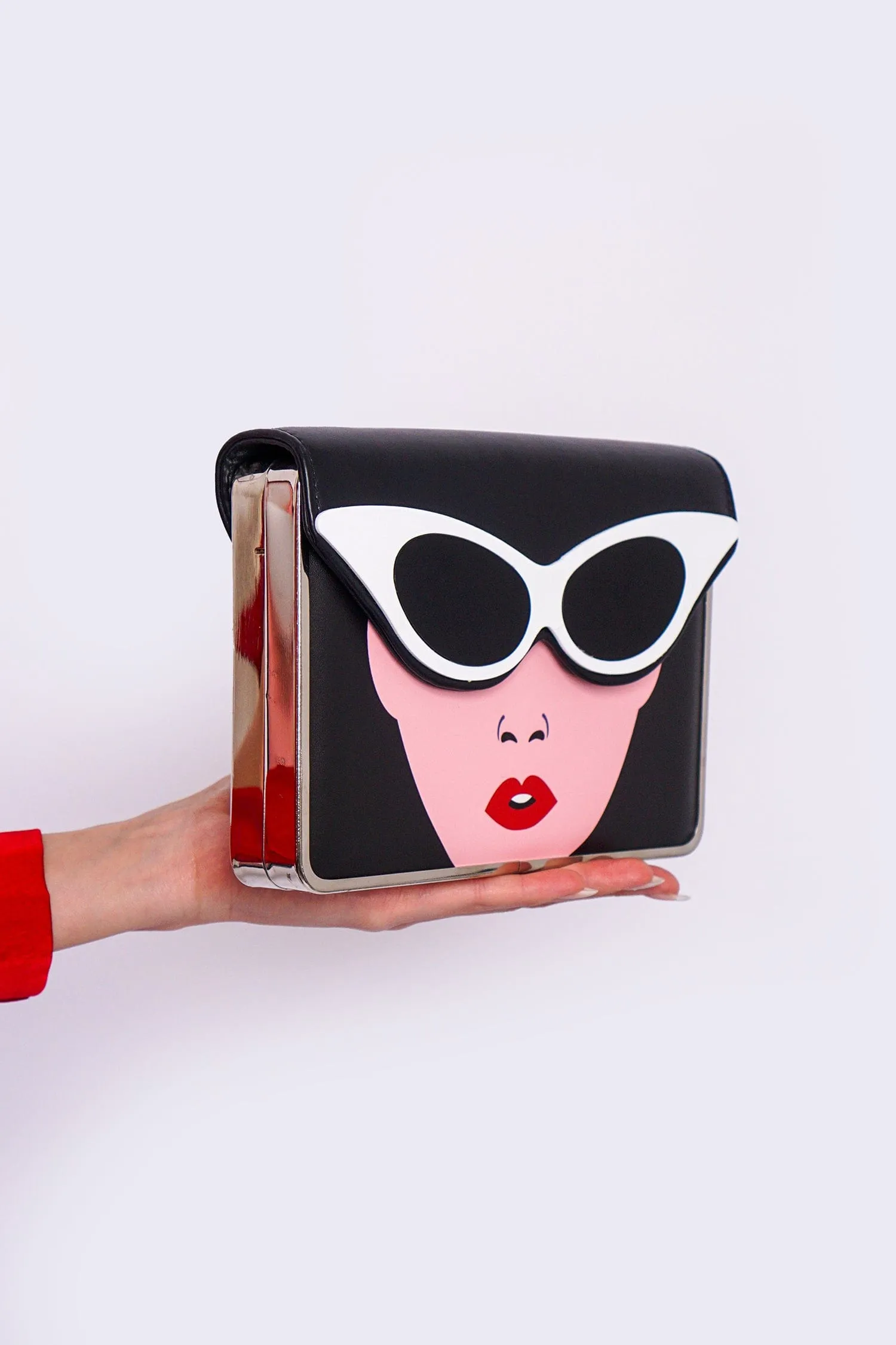 Black Sunglass Women Clutch Bag