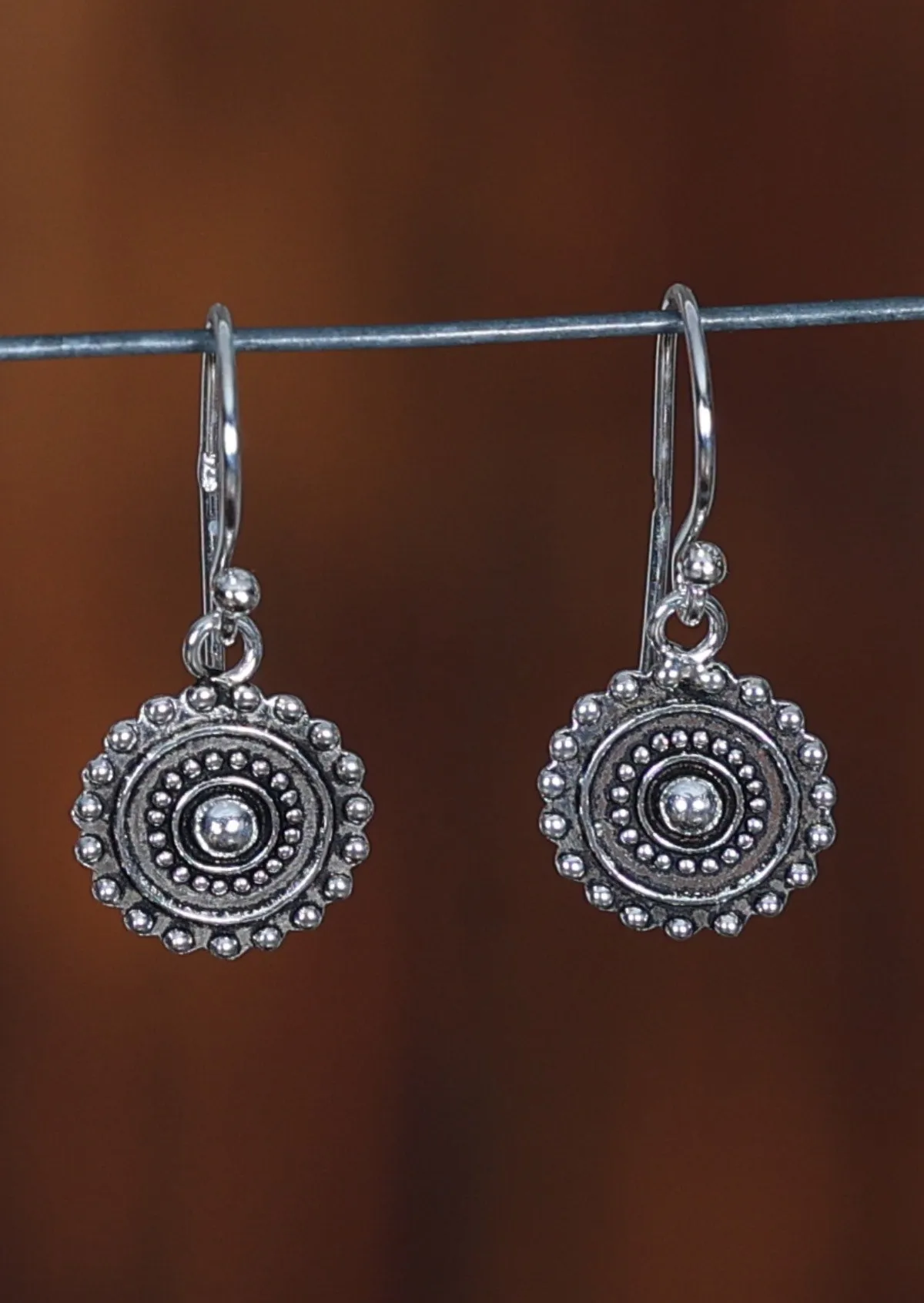 Boho Charms Silver Earrings