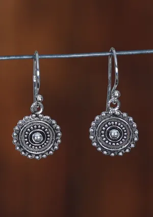 Boho Charms Silver Earrings