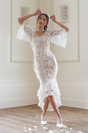 Cecilia Dress in White Lace - FINAL SALE
