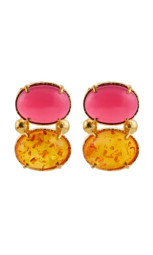 Christie Nicolaides Lolli Earrings- Orange