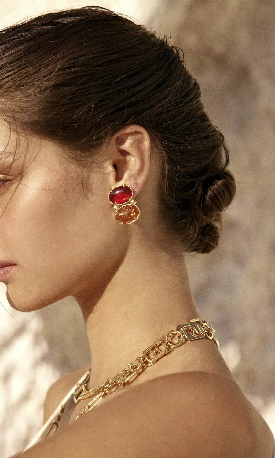 Christie Nicolaides Lolli Earrings- Orange