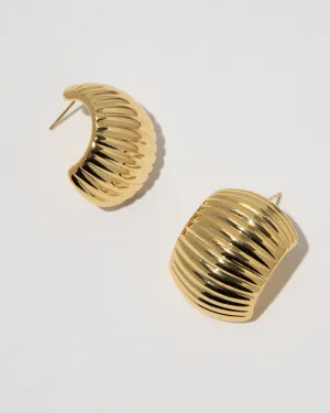 Chunky Ribbed Hoops
