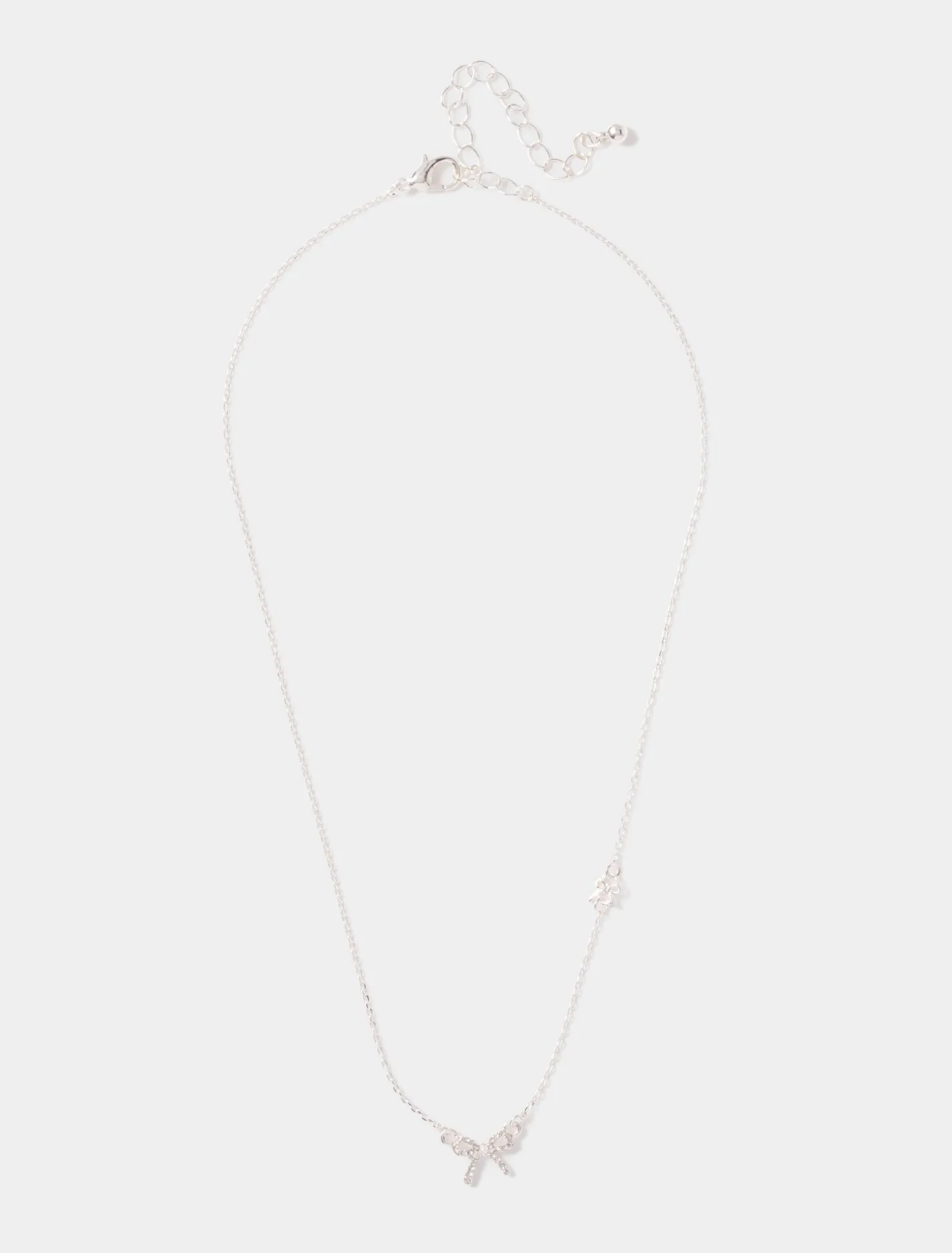 Claudette Twin Bow Necklace