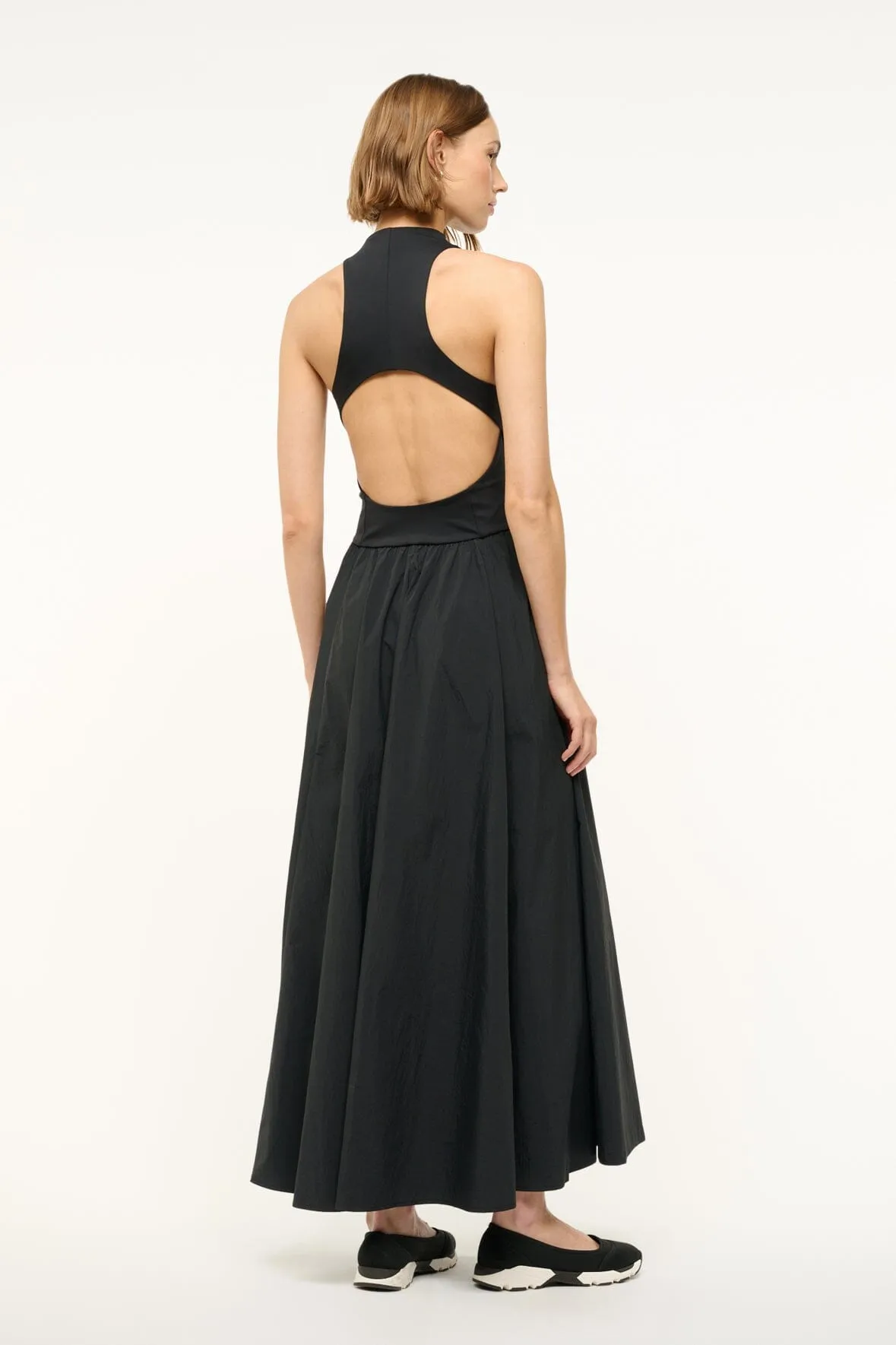 CREVASSE MAXI DRESS | BLACK