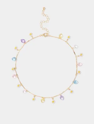 Daphne Mini Flower Charm Necklace