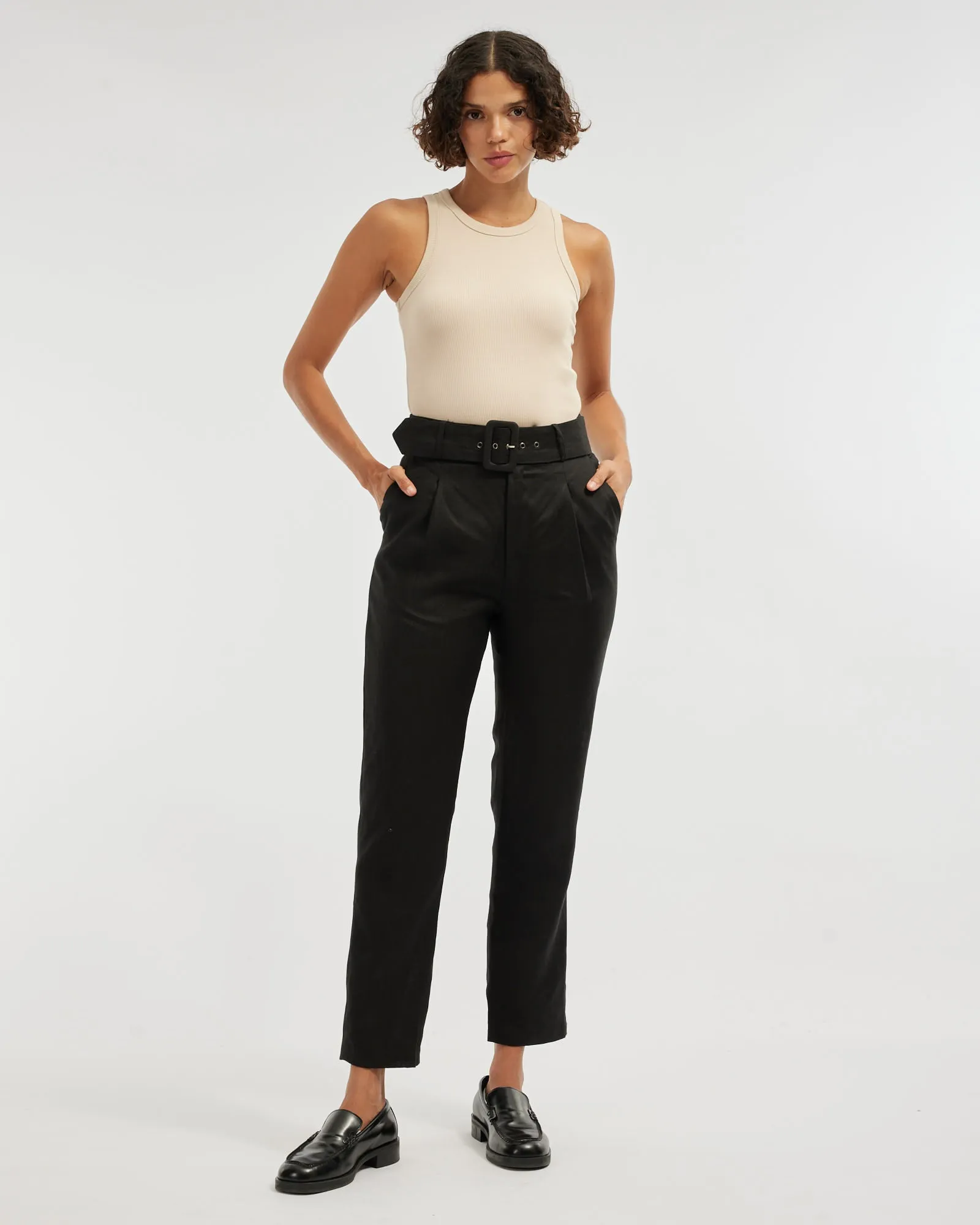 Daria Ribbed Tank - Hummus