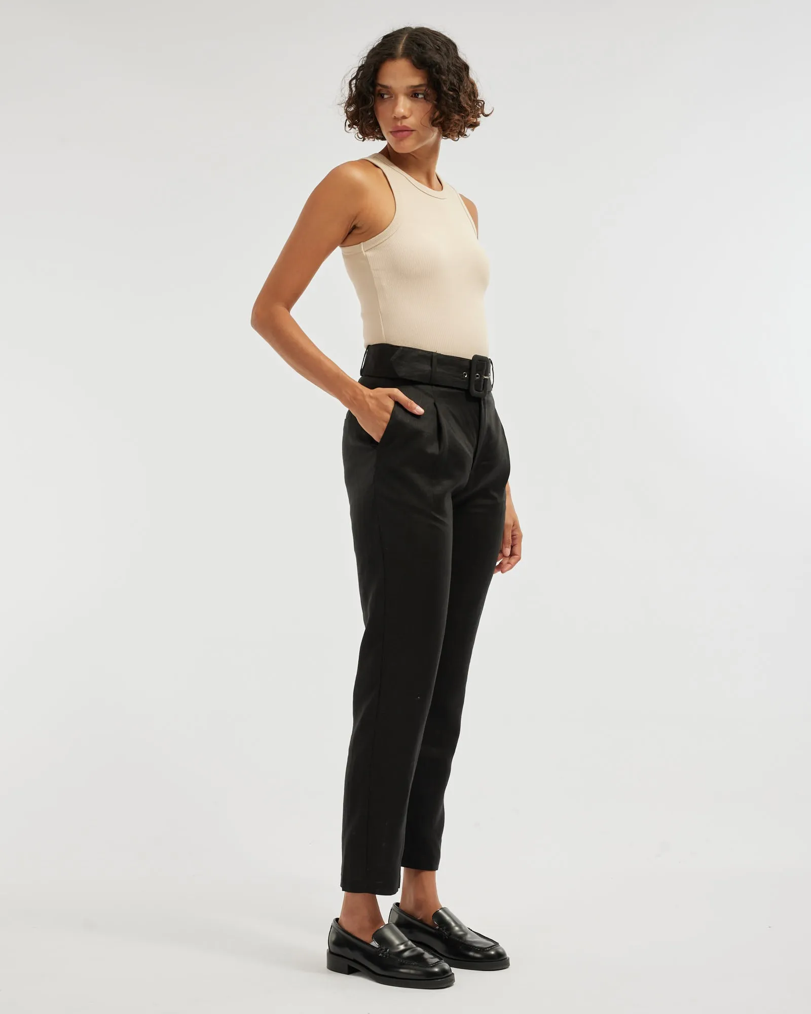 Daria Ribbed Tank - Hummus