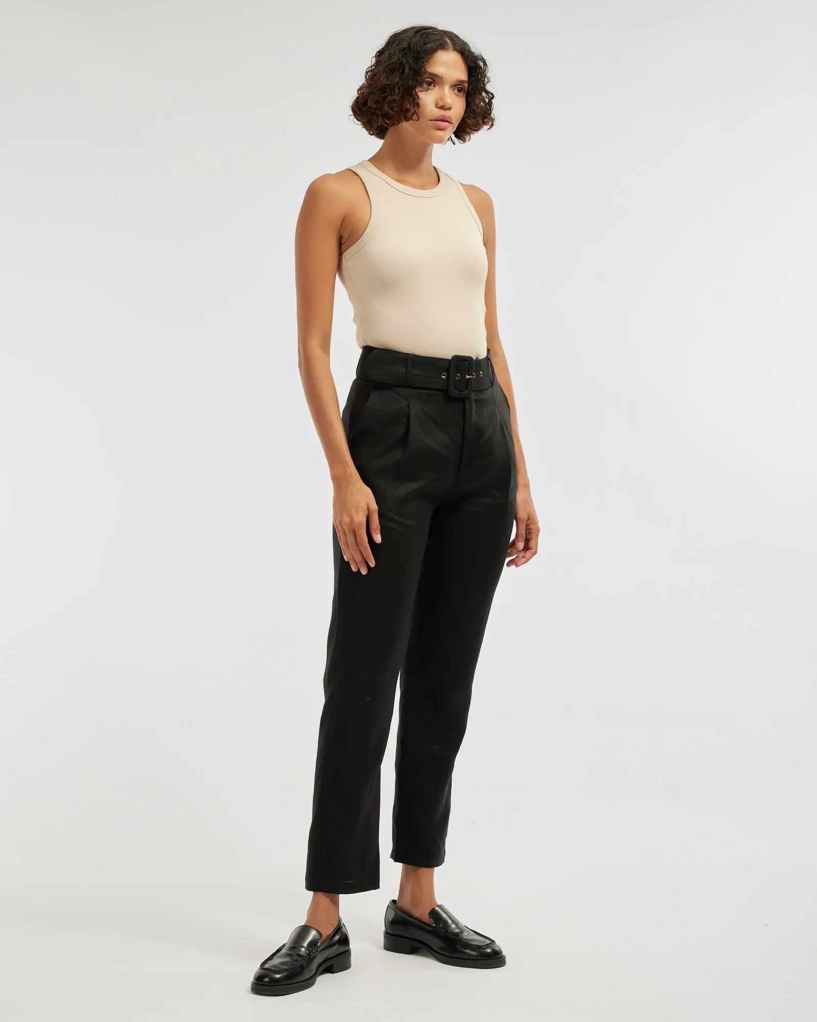Daria Ribbed Tank - Hummus