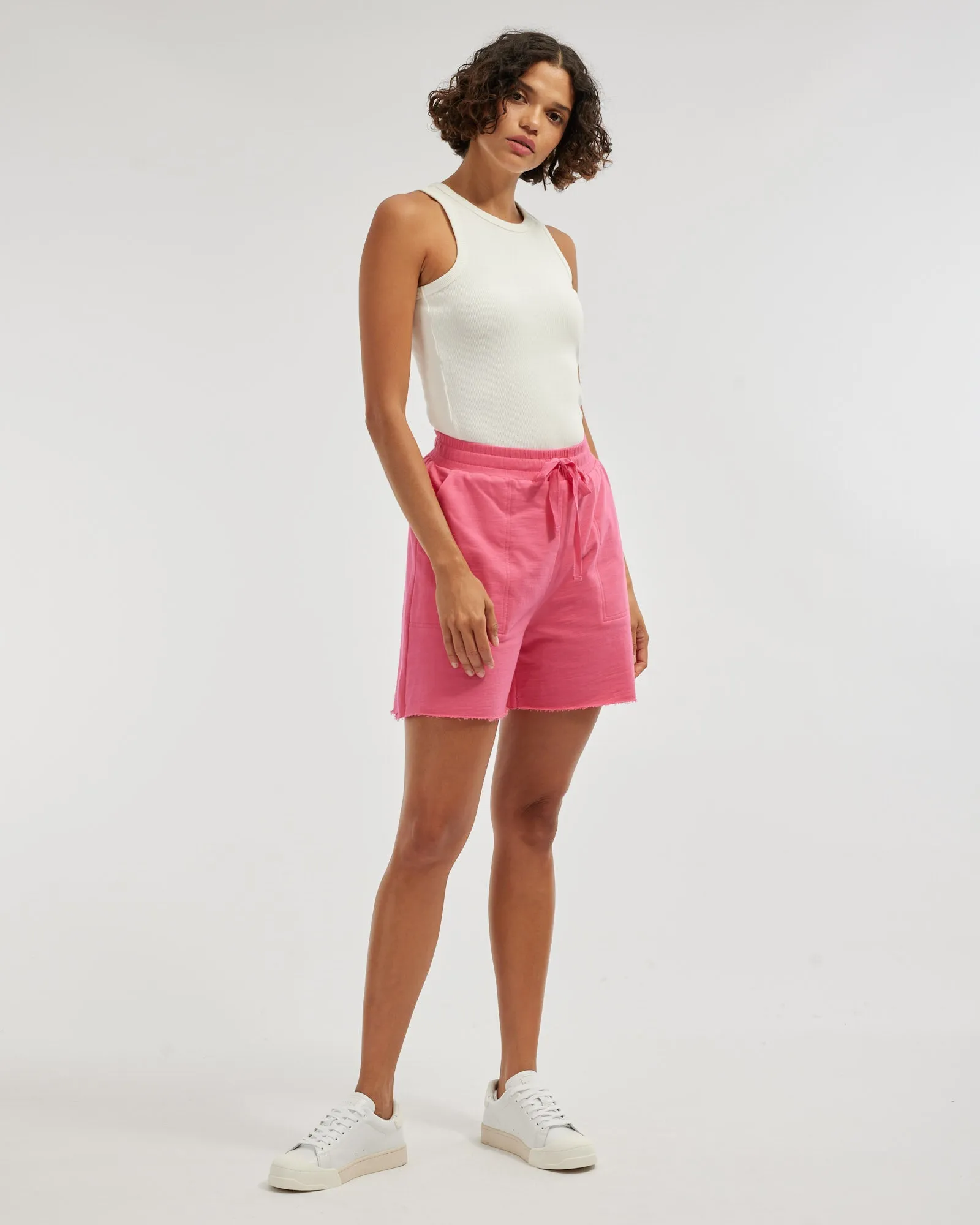 Daria Ribbed Tank - White