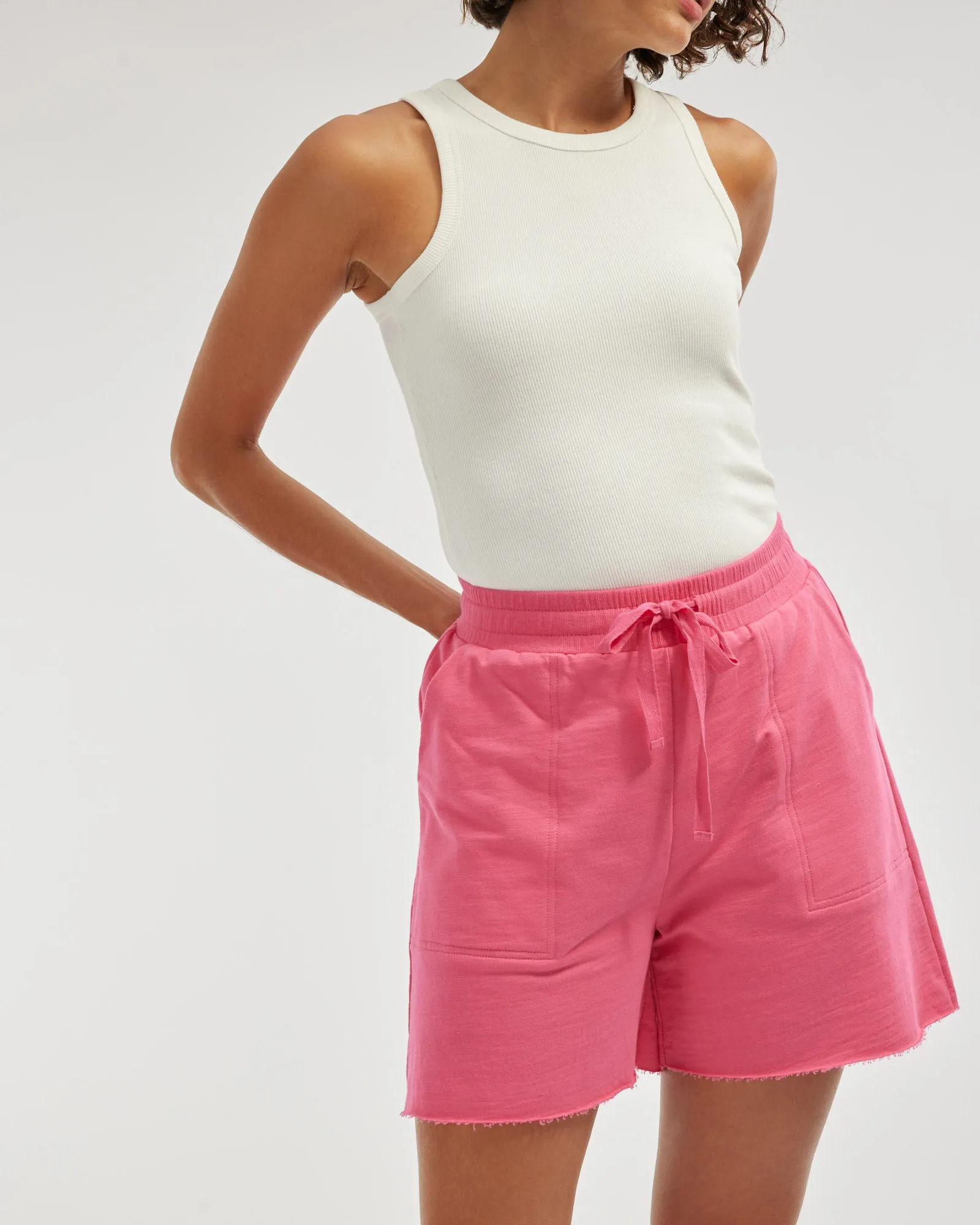 Daria Ribbed Tank - White