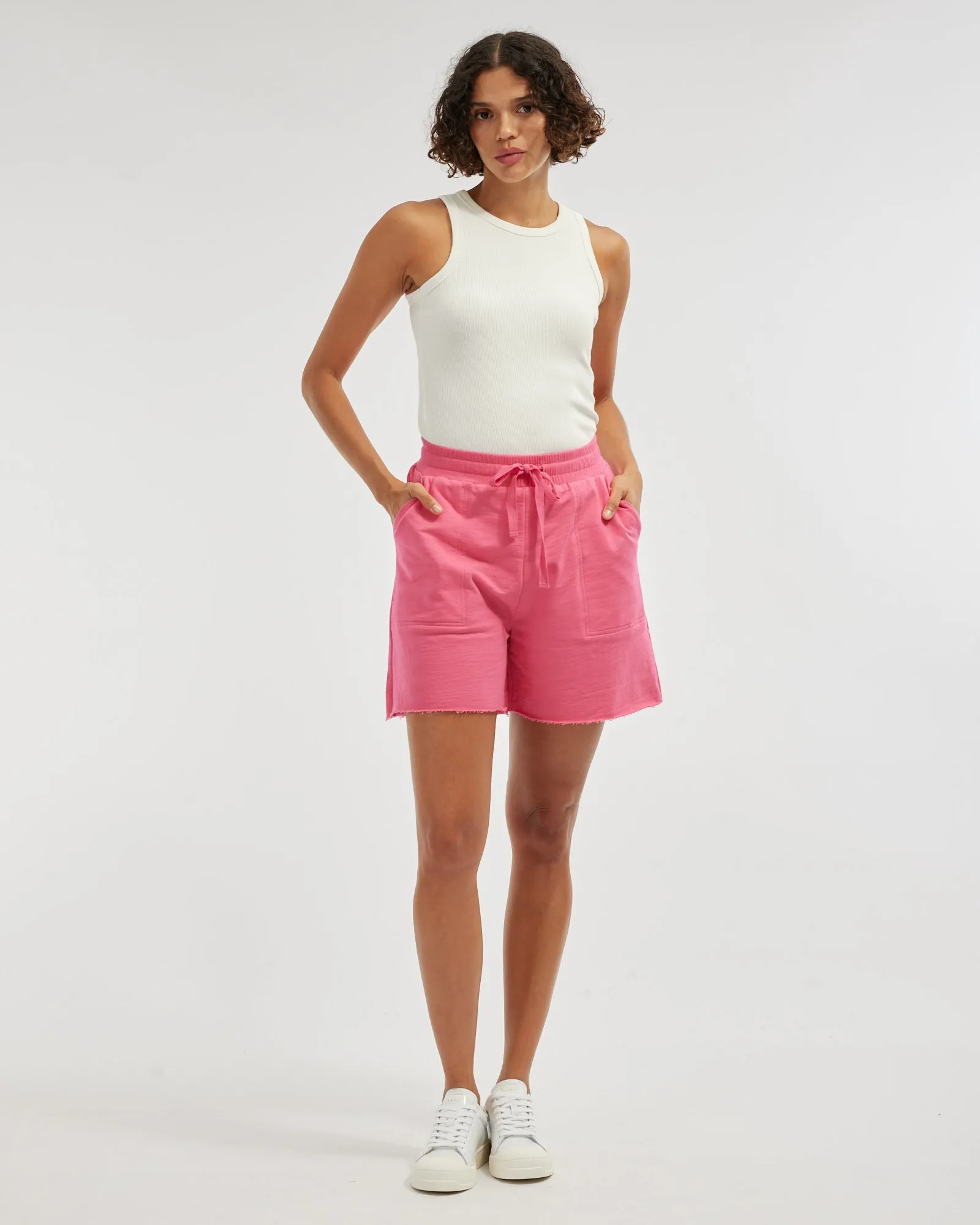 Daria Ribbed Tank - White