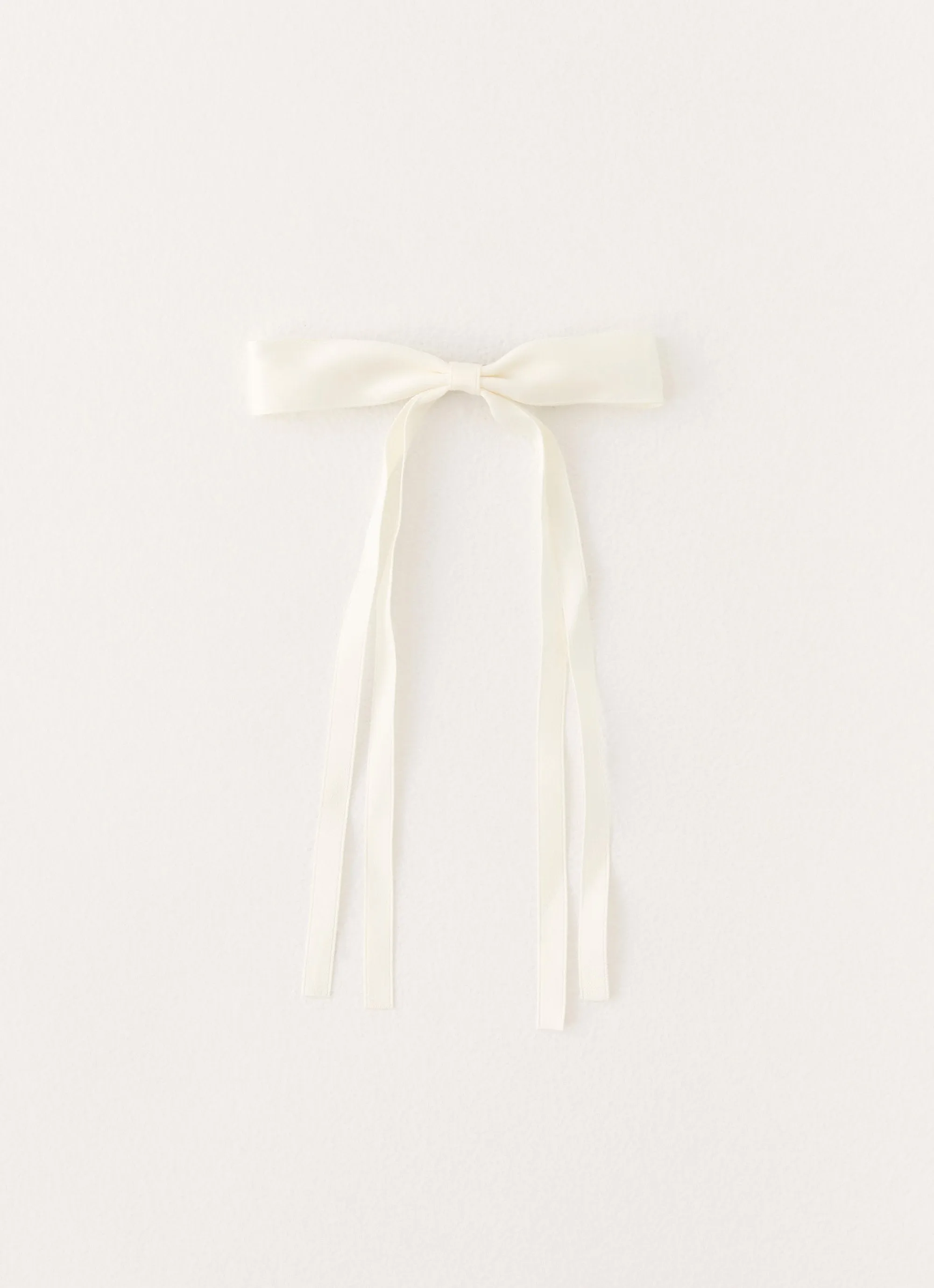 Dorothy Bow Hair Clip - Ivory