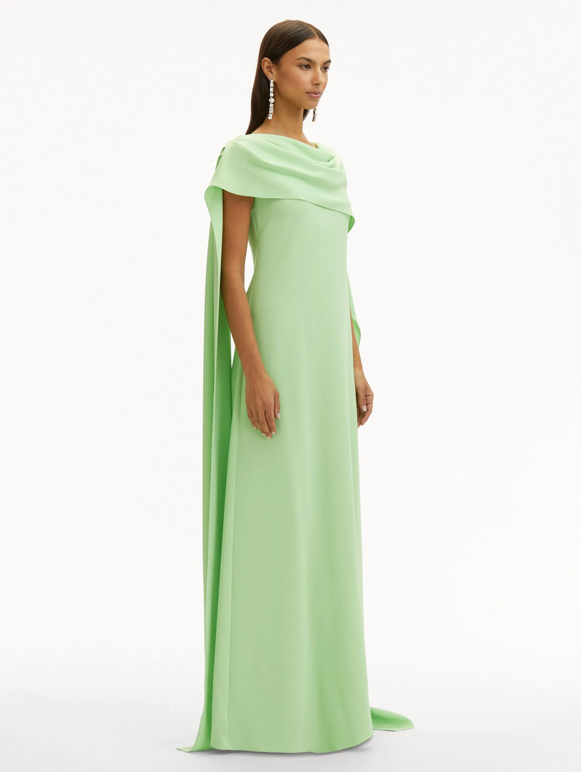 Drape Back Georgette Caftan