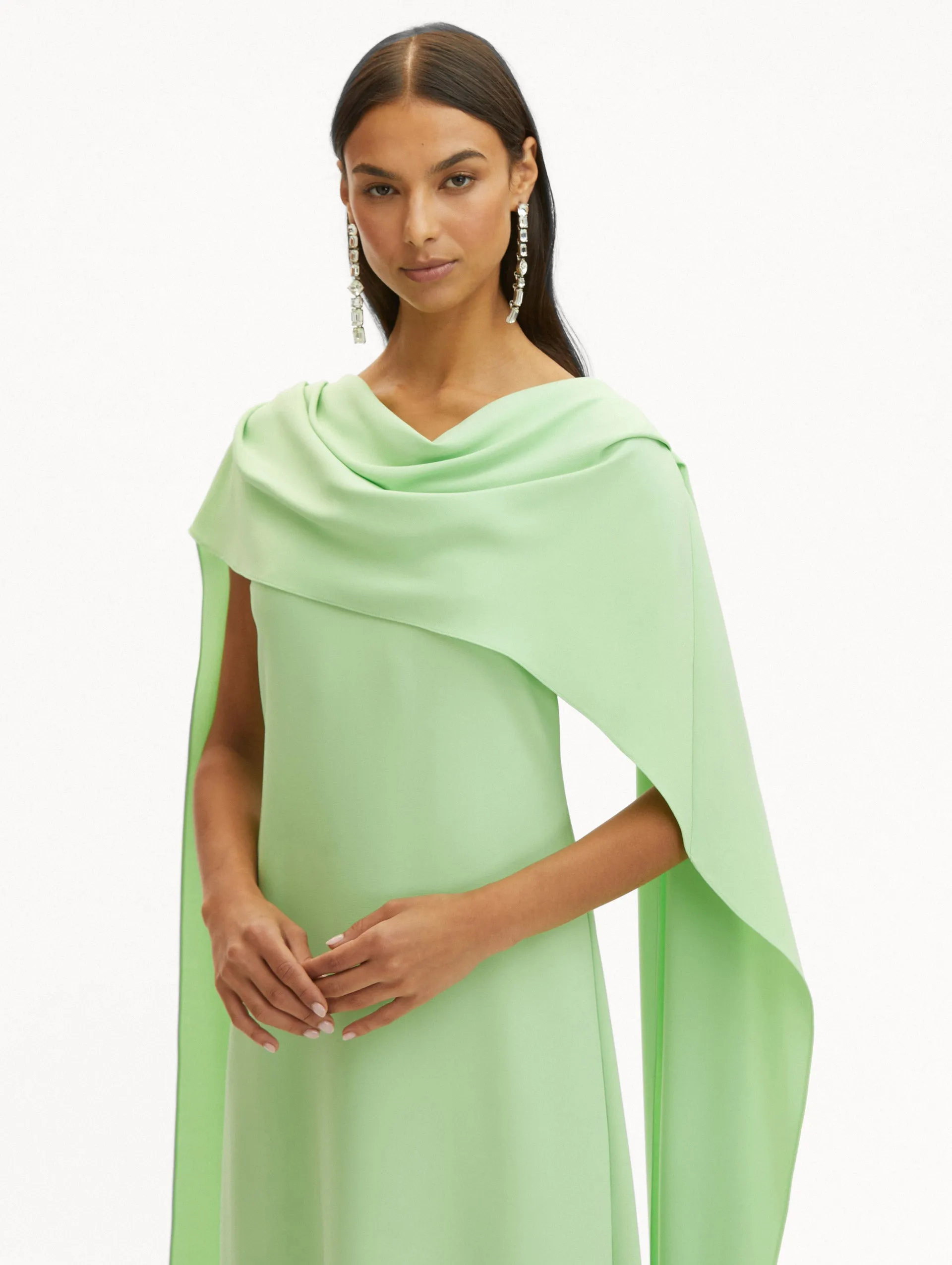 Drape Back Georgette Caftan