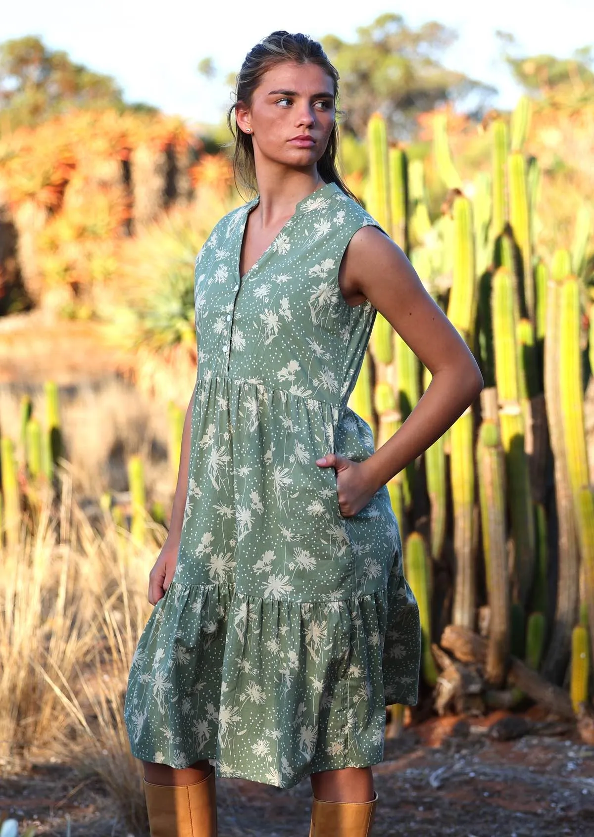 Ember Midi Dress Cascade