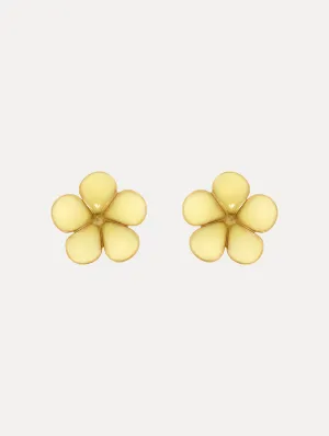Enamel Flower Stud Earrings
