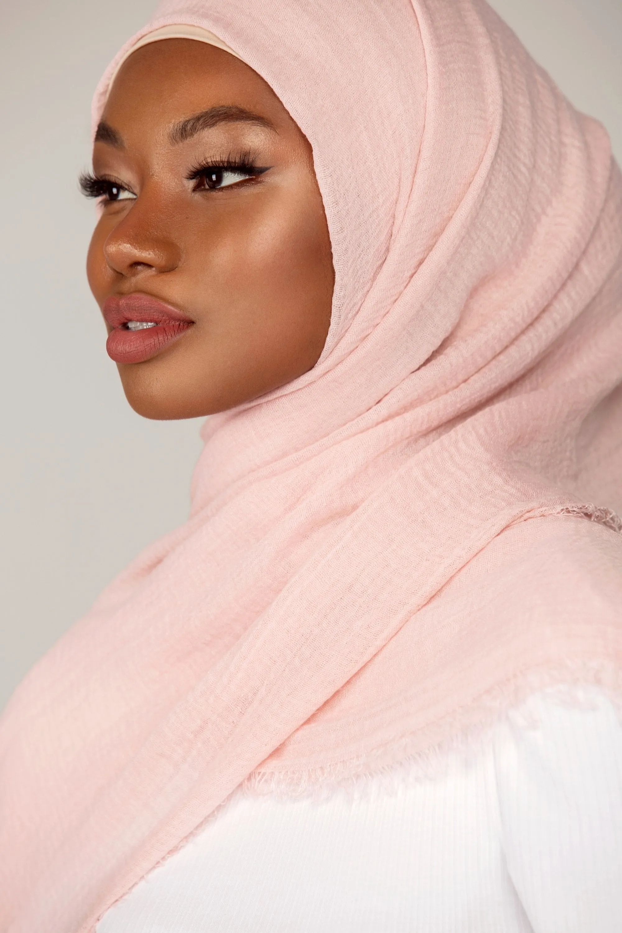 Everyday Crinkle Hijab - Pink Quartz