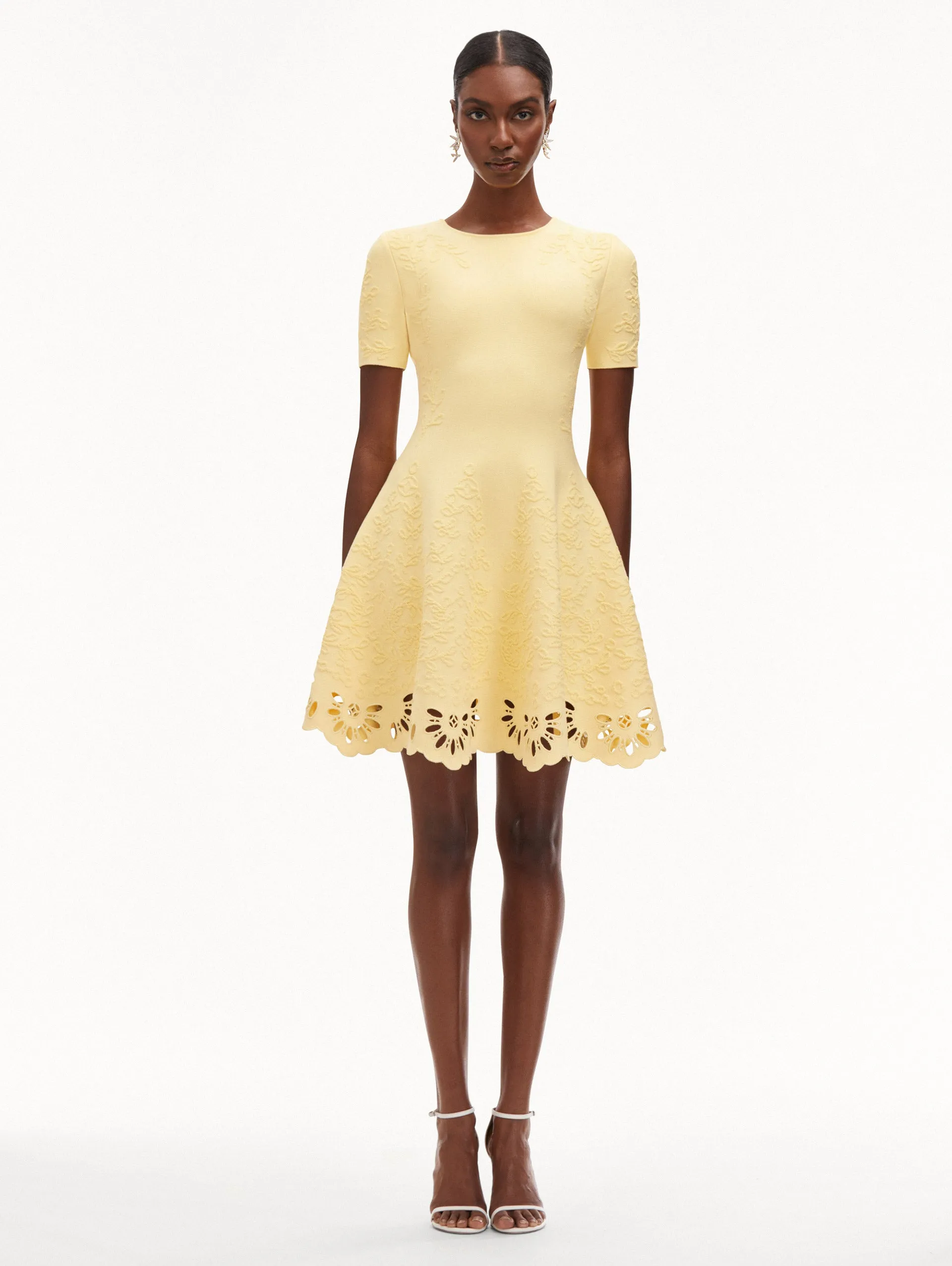 Eyelet Jacquard Dress