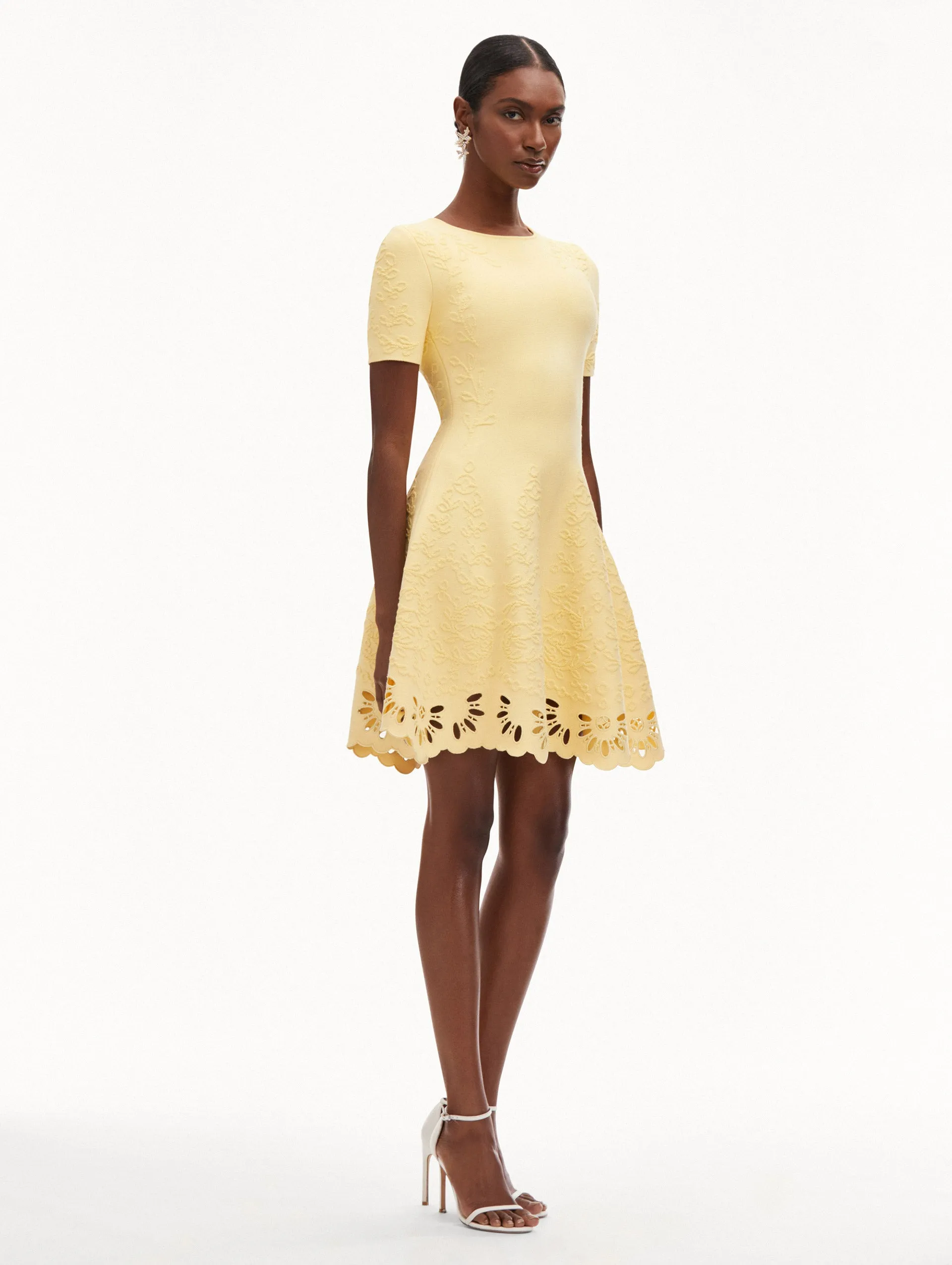 Eyelet Jacquard Dress