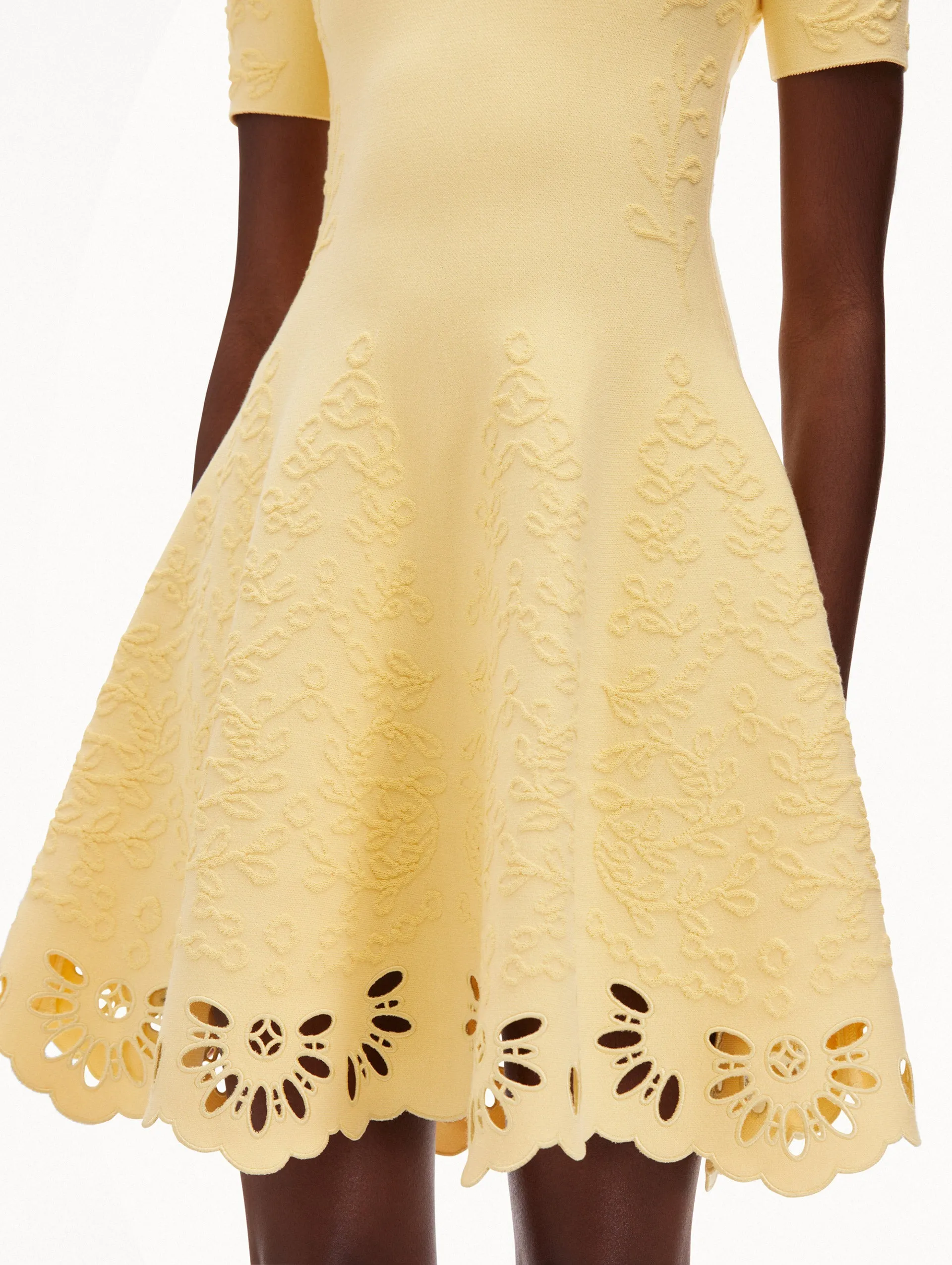 Eyelet Jacquard Dress