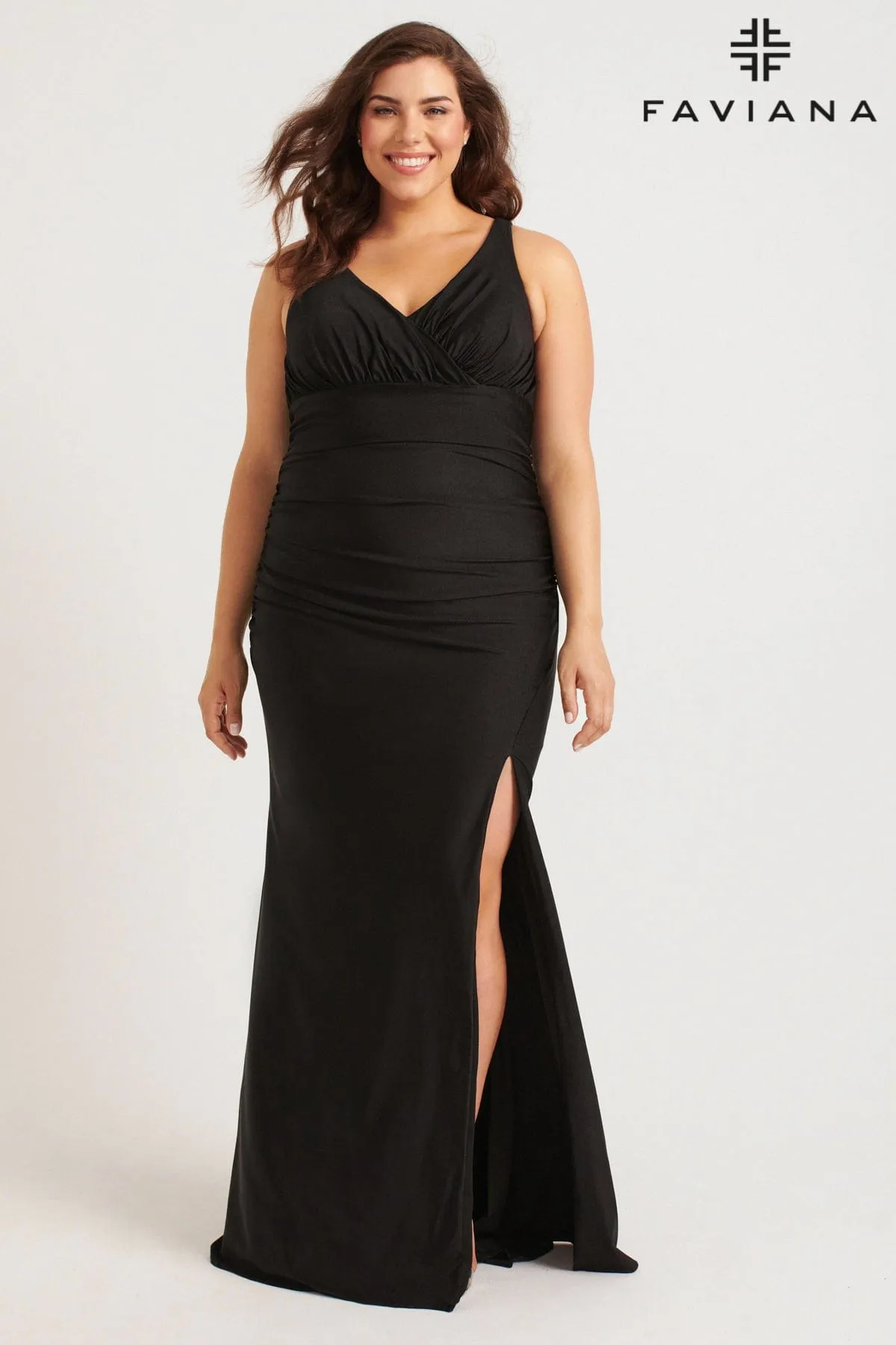 Faviana 9584 Long Formal Fitted Plus Size Dress