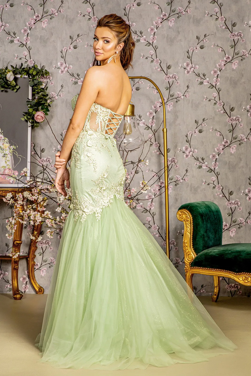 Fitted Formal Evening Long Prom Dress