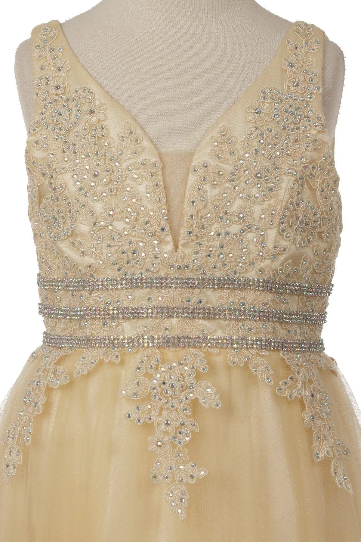 Floor Length Sleeveless Flower Girl Dress