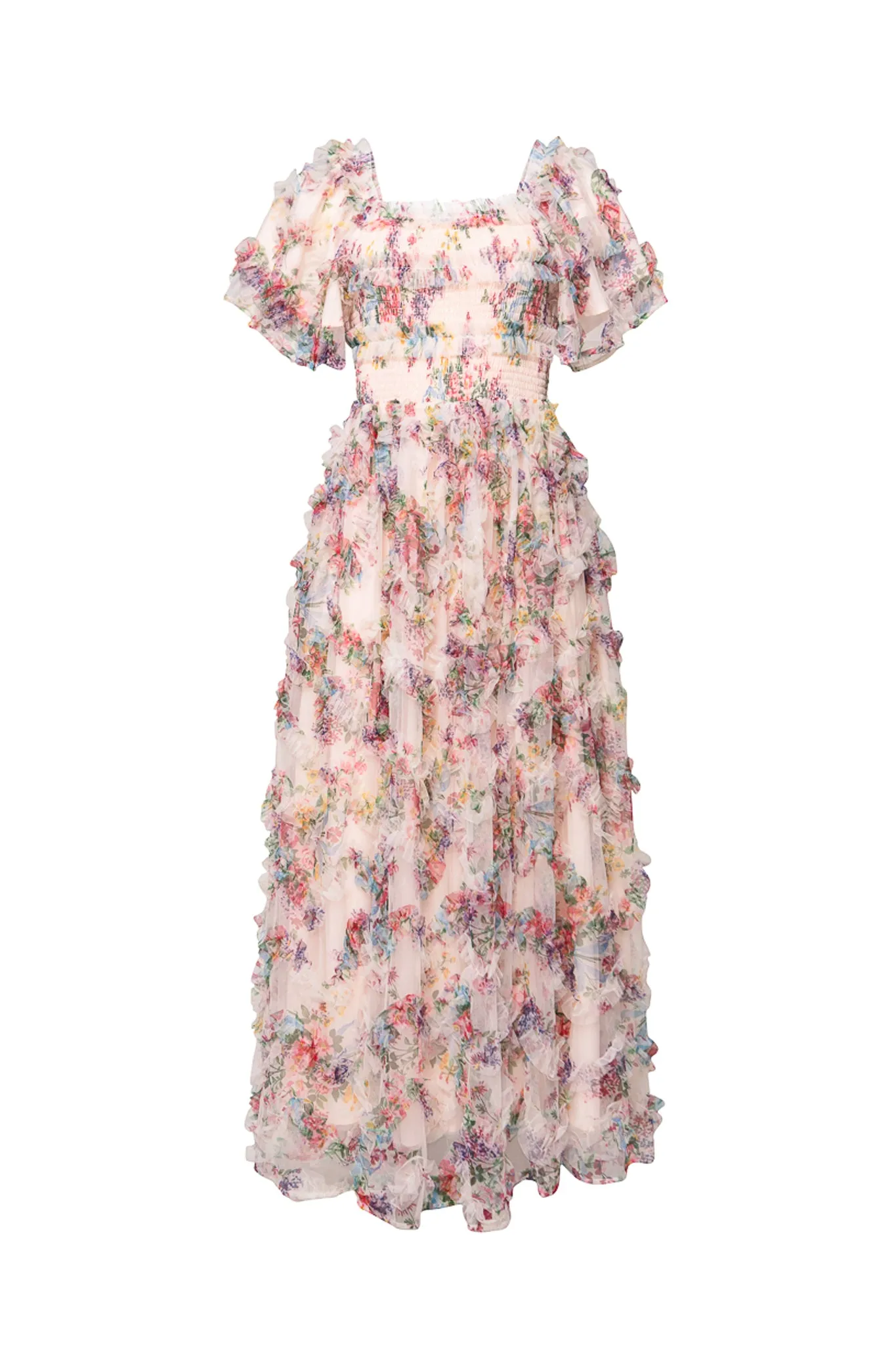 Florentina Dress in Pink Floral