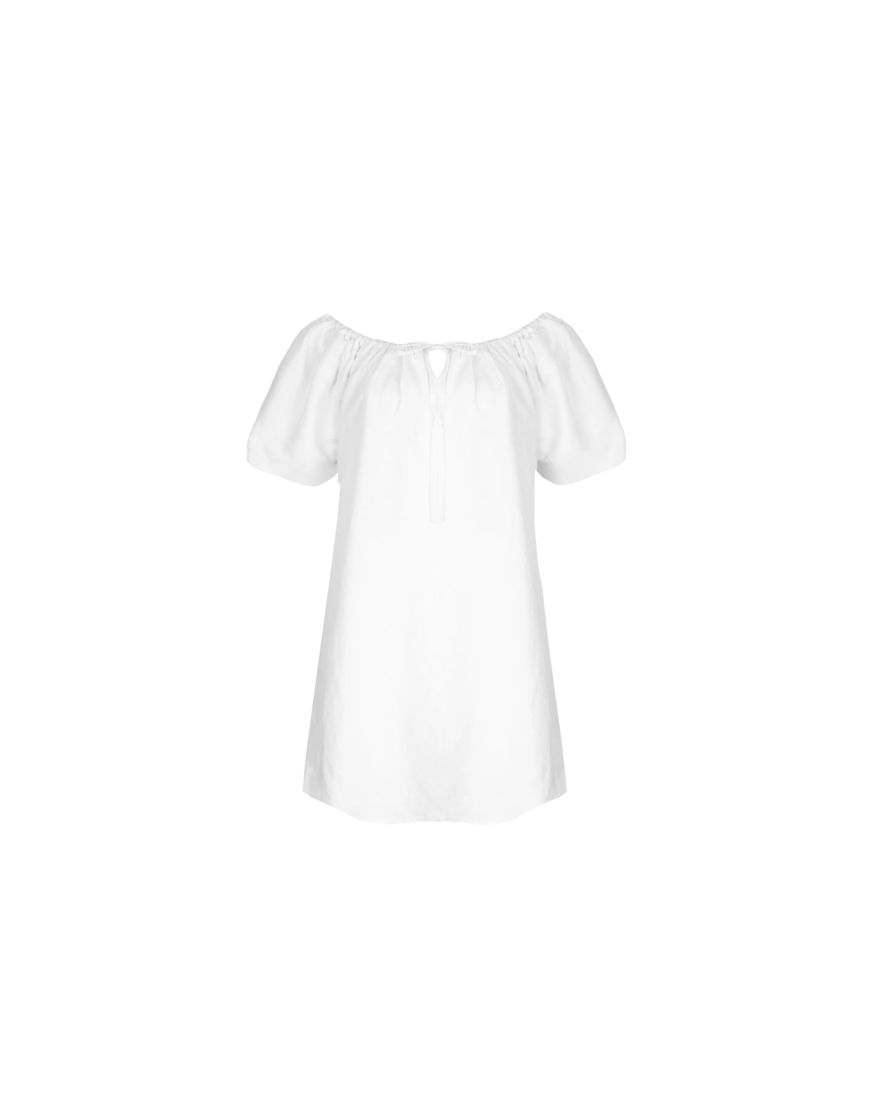 FLORY MINI DRESS WHITE
