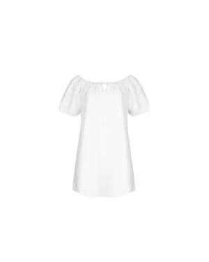 FLORY MINI DRESS WHITE