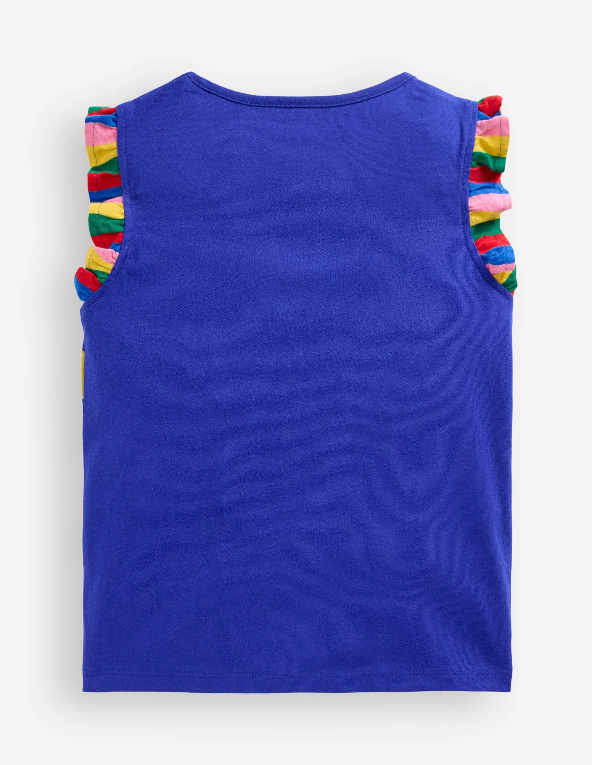 Flutter Short Sleeve T-shirt-Bright Blue Parrot