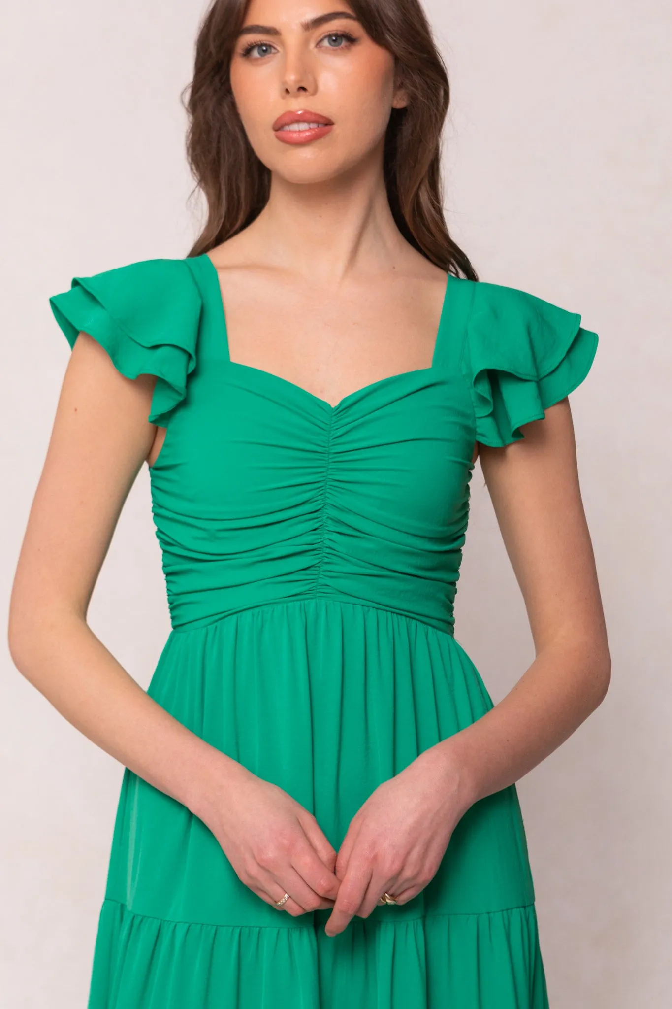 Garcelle Dress in Green - FINAL SALE
