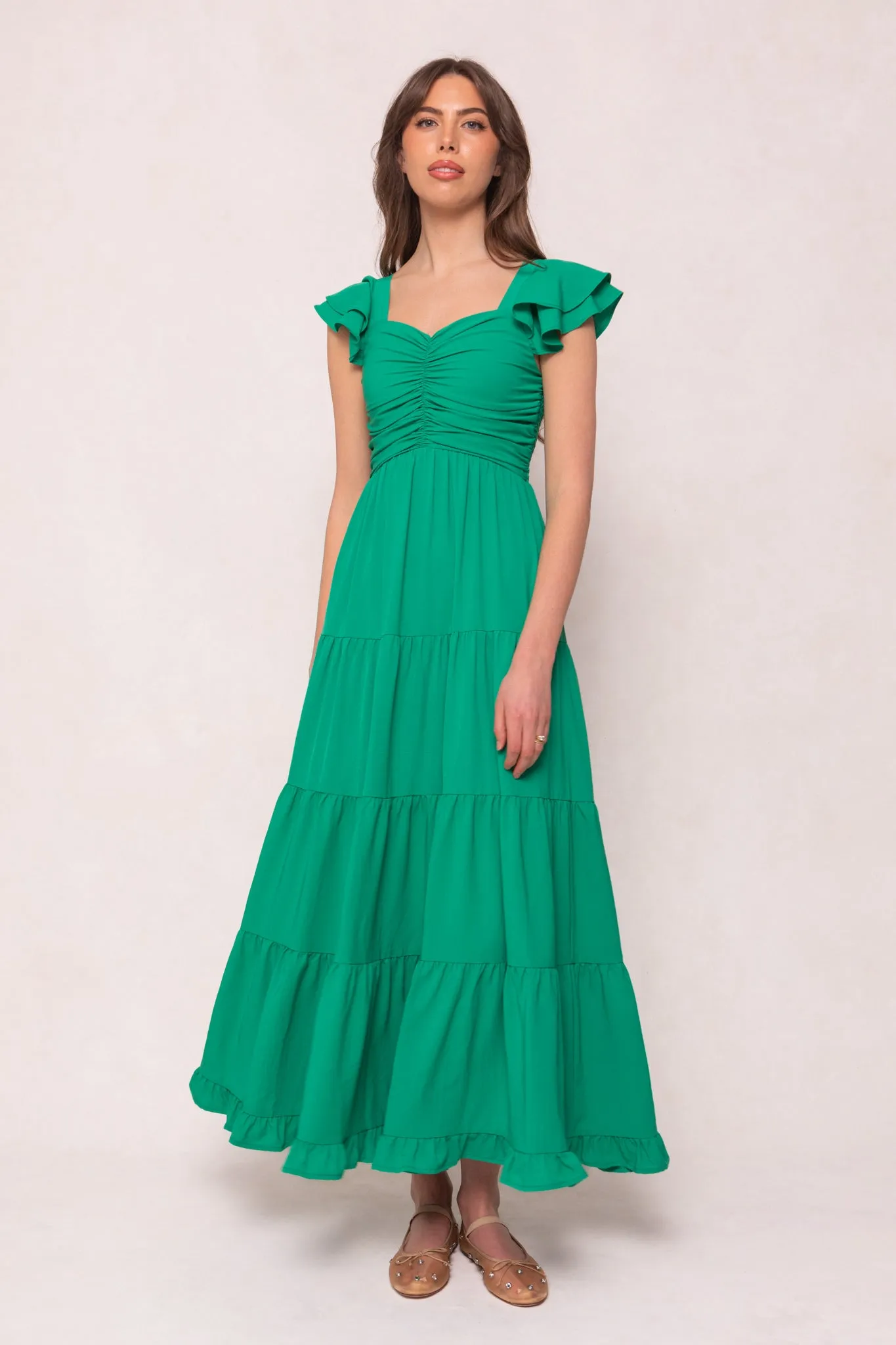 Garcelle Dress in Green - FINAL SALE