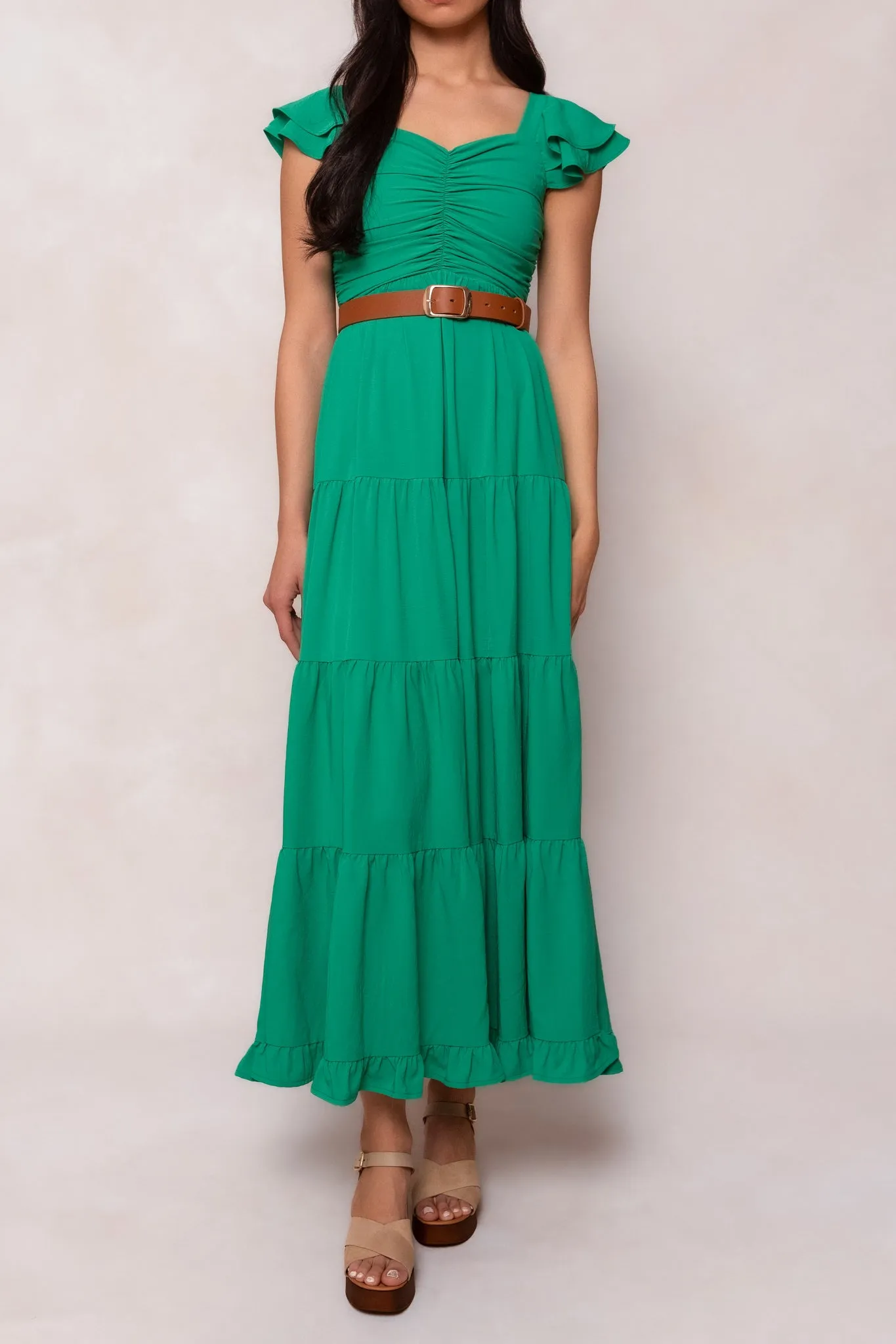 Garcelle Dress in Green - FINAL SALE