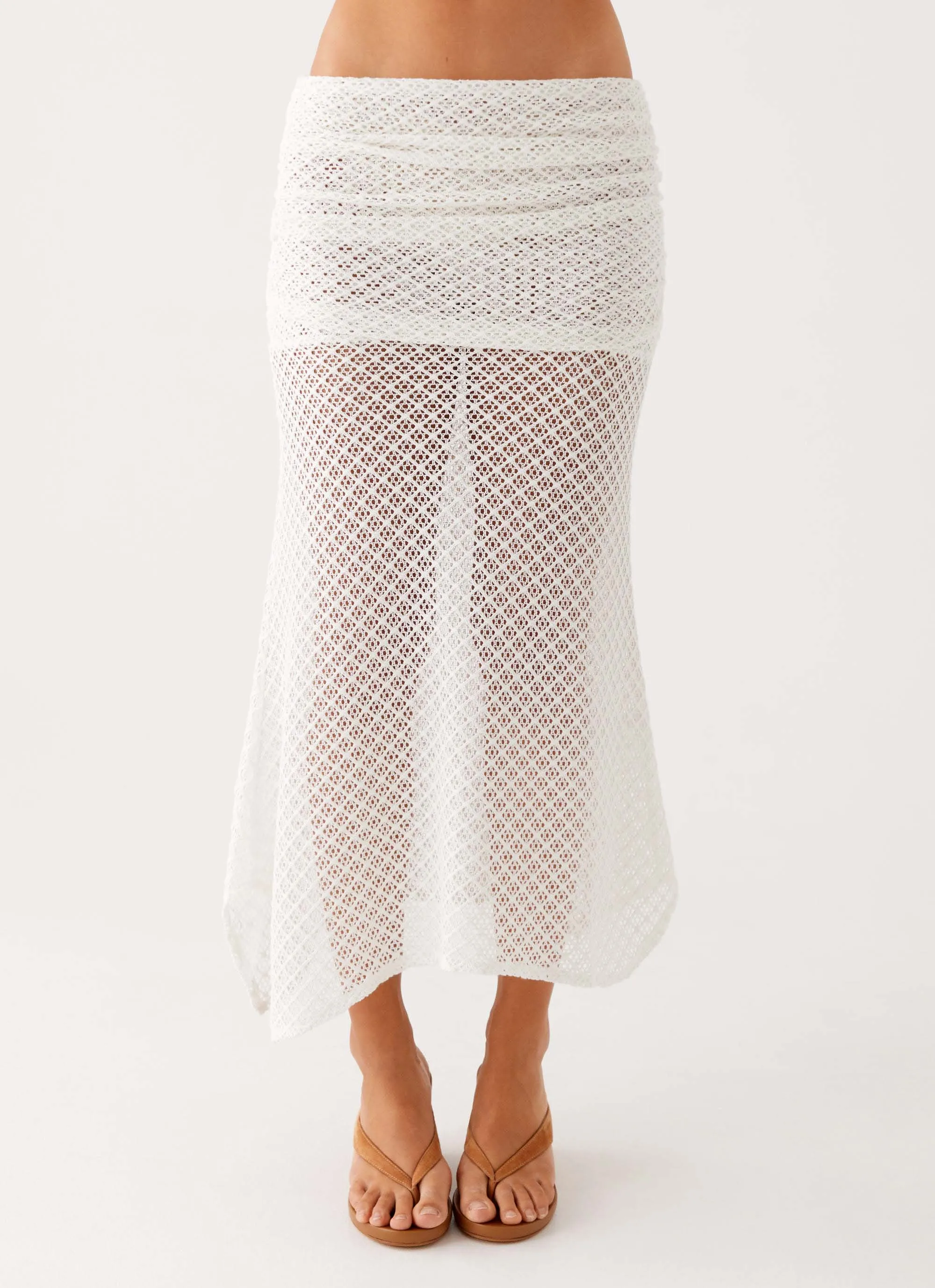 Genesis Midi Skirt - White