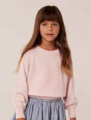 Gwen Girls Embroidery Crew Top