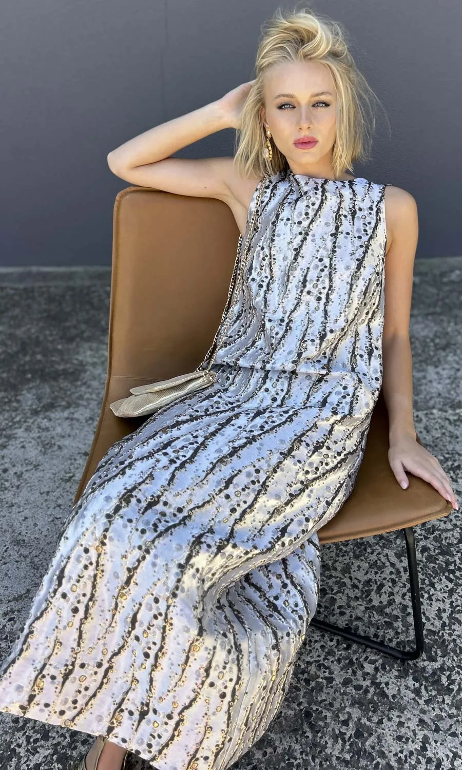 HOSS Eloise  -Gunmetal Maxi