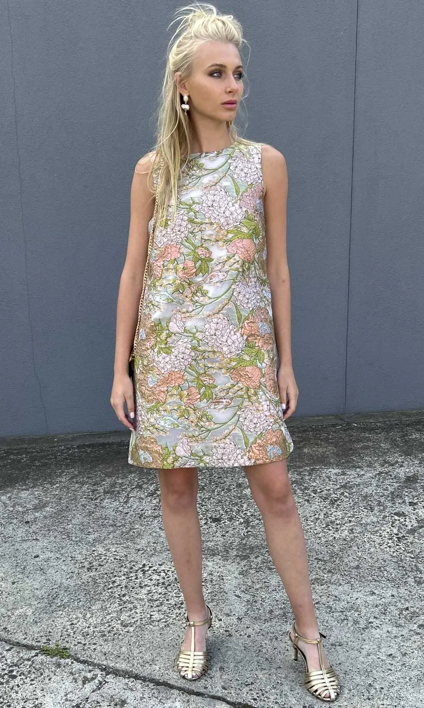 HOSS Frances Shift Dress - Silk Jardin