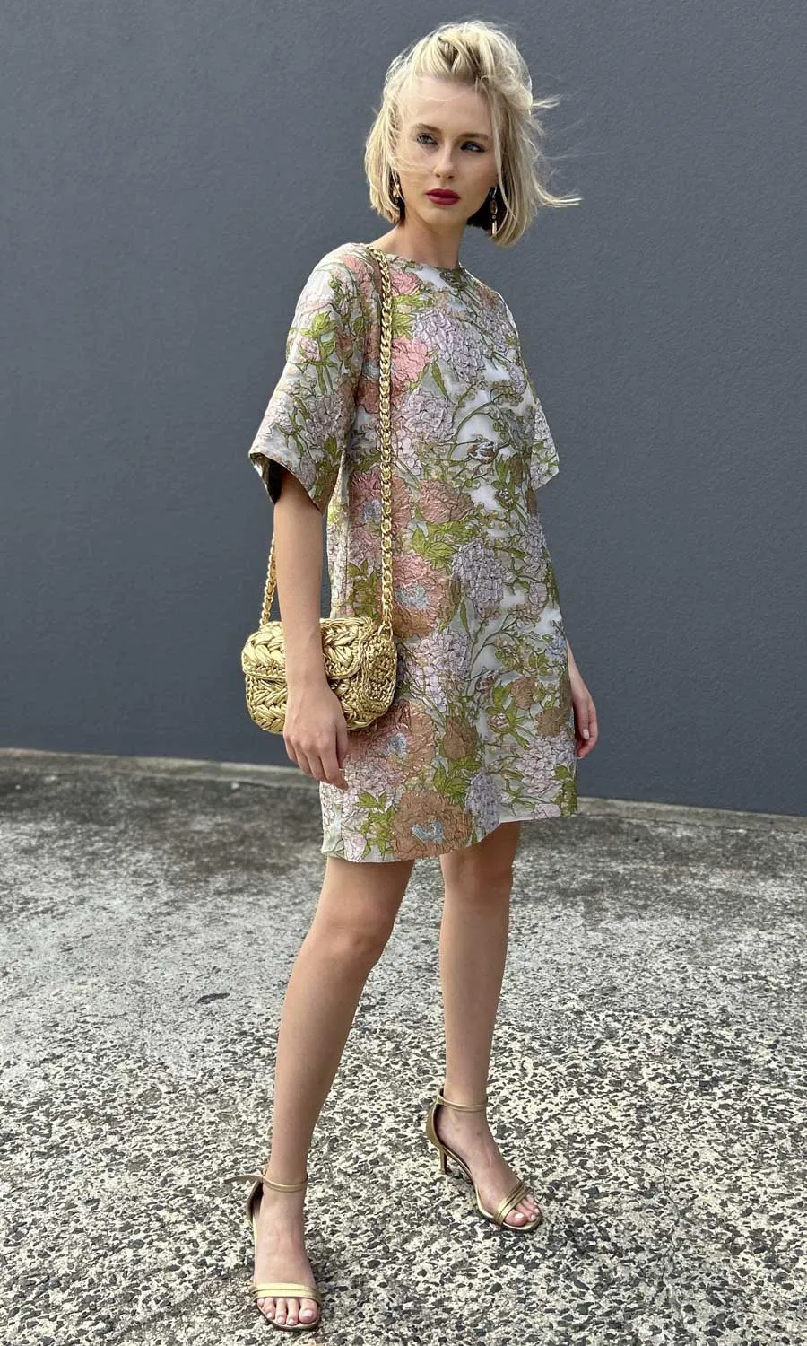 hoss Phillipa Dress - Silk Jardin Brocade